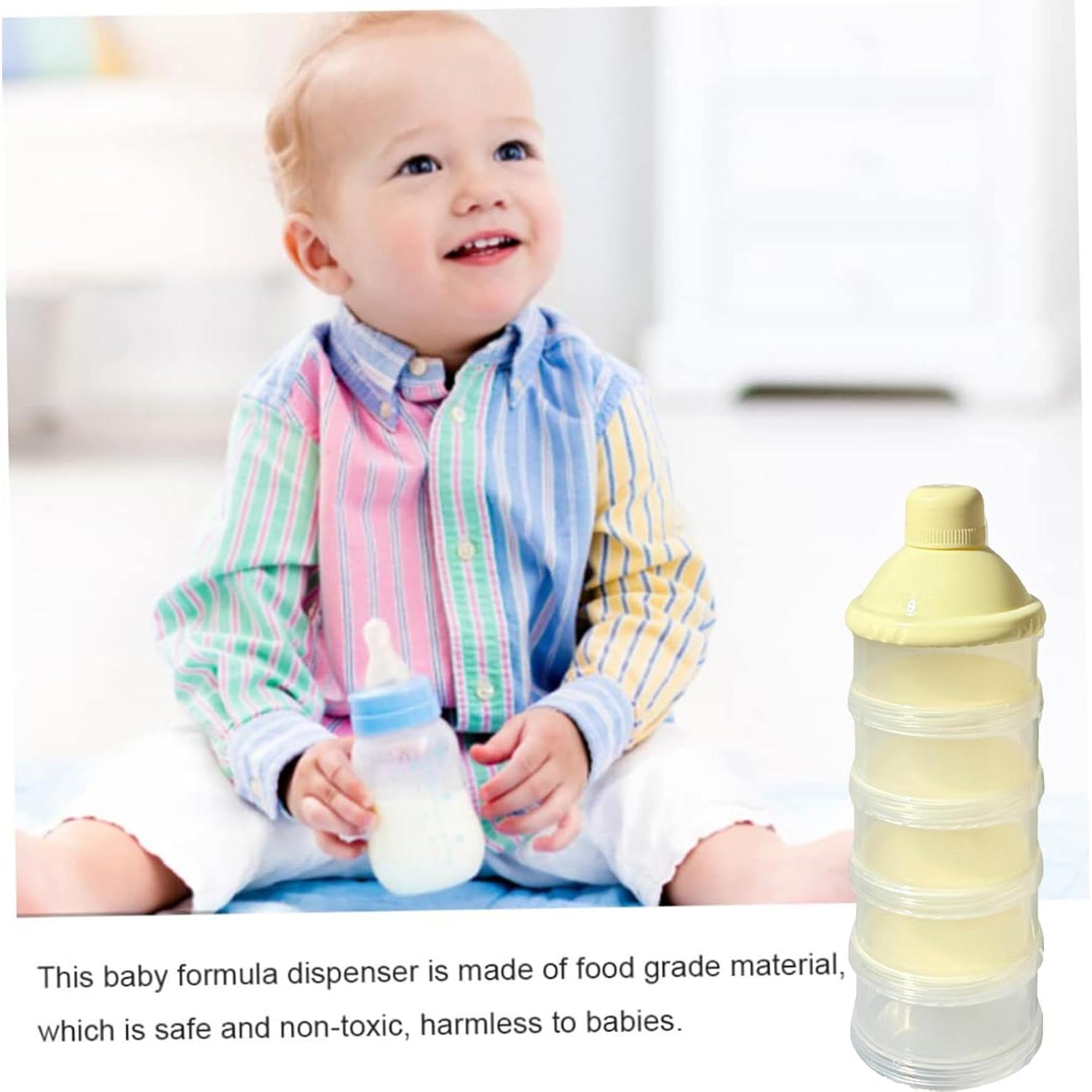 Dispensador de Fórmula Portátil Manwetye 2 PCS 5 Capas