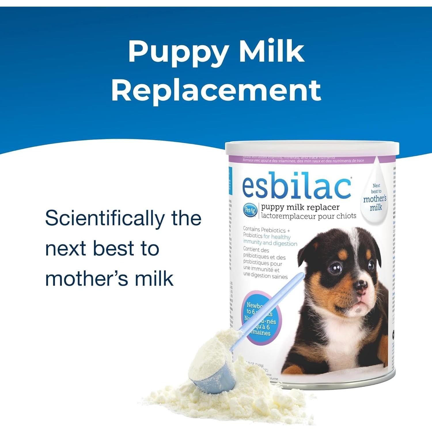 Esbilac PetAg Reemplazo de Leche en Polvo para Cachorros 340 g