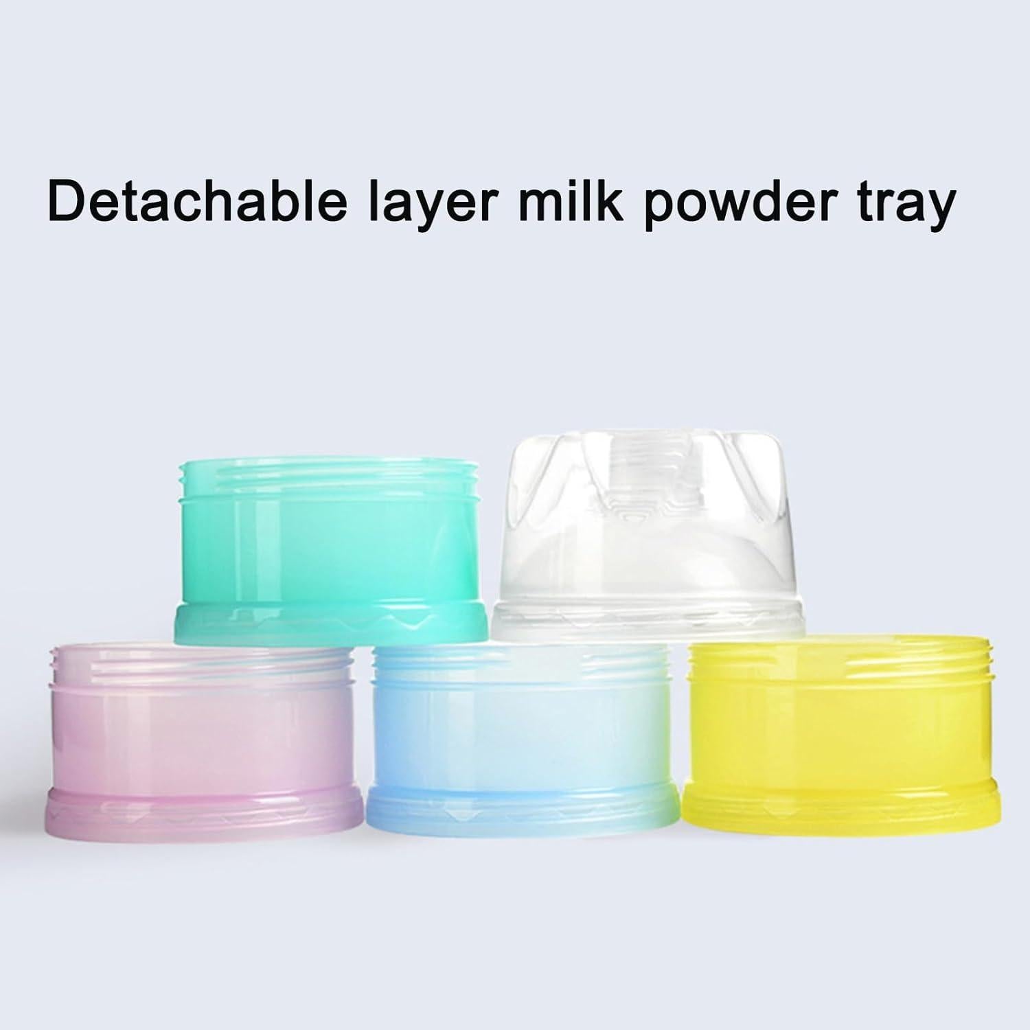 Dispensador de Leche en Polvo 2 PCS 4 Capas Portátil BPA Free