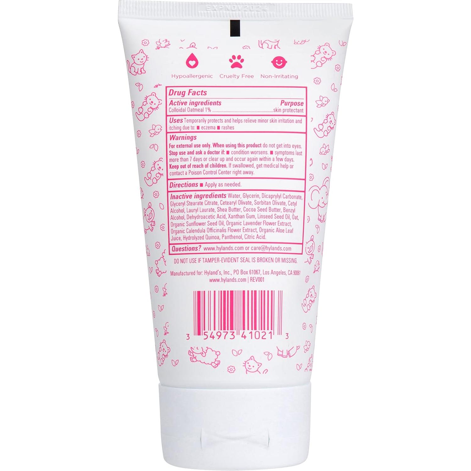 Crema Hidratante para Eczema Hyland 141.75g Avena Coloidal