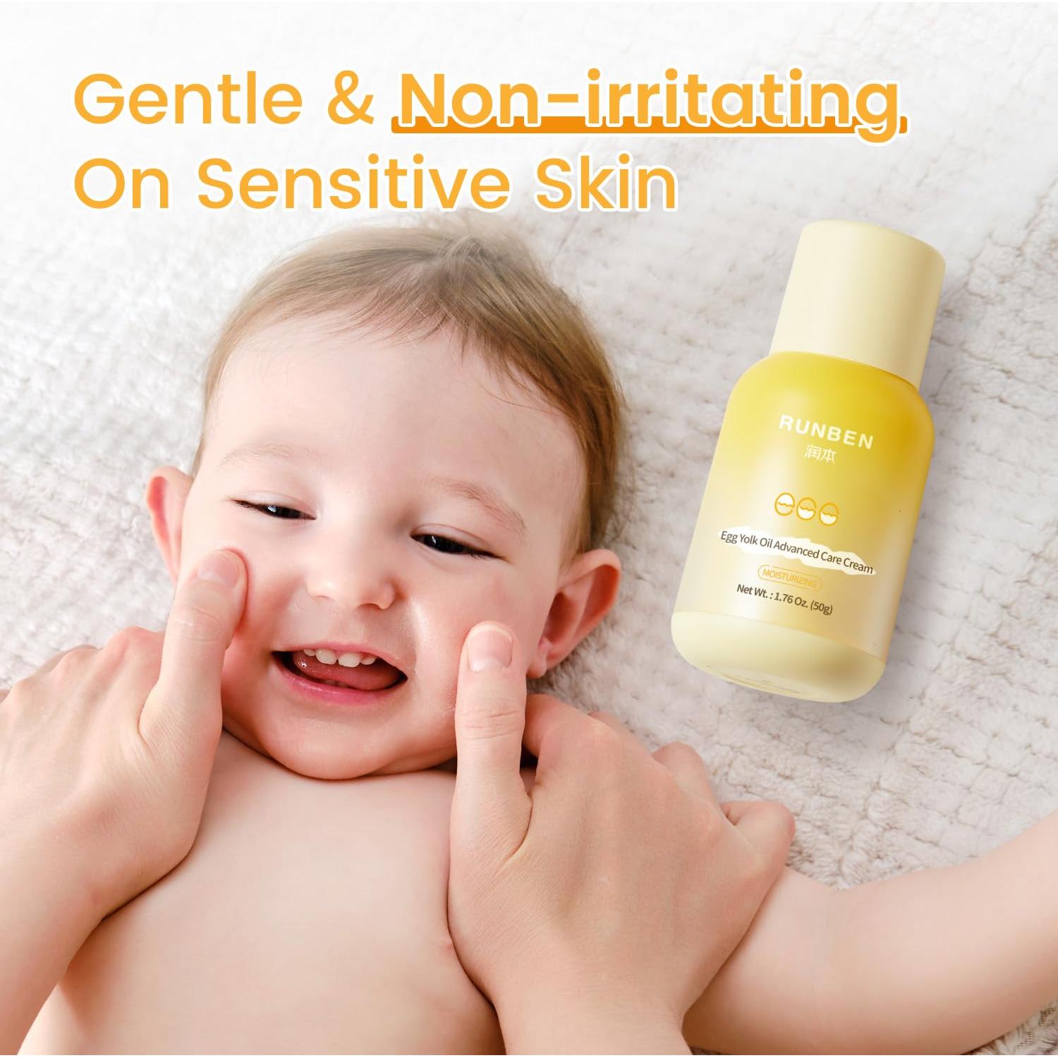 Crema Hidratante para Bebés RUNBEN 50g - Hidratación 48h