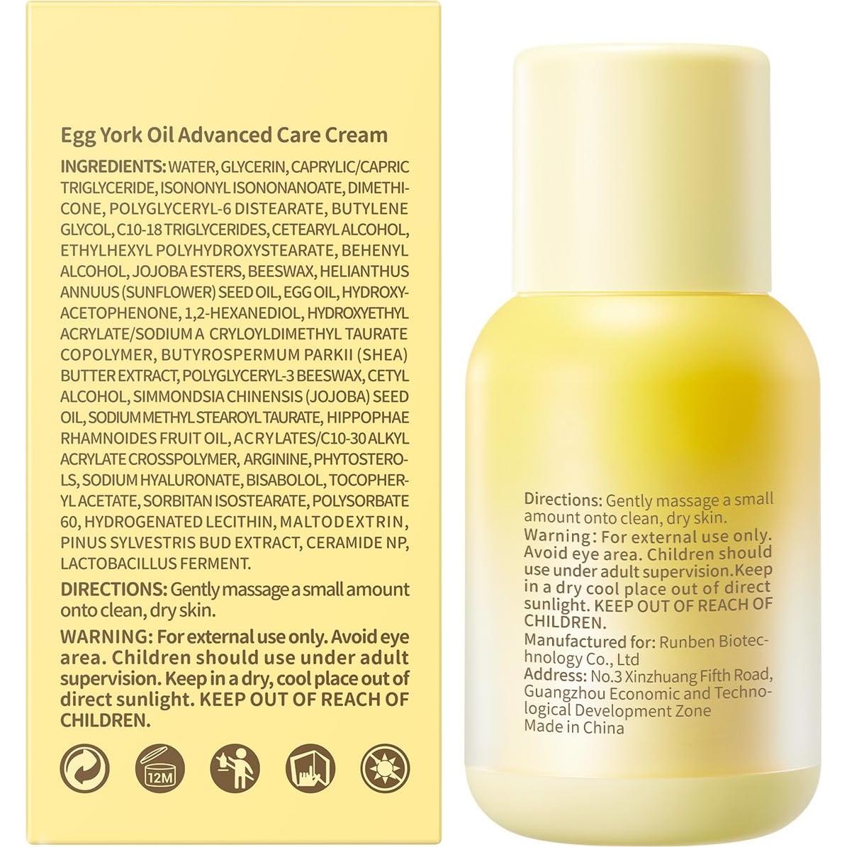 Crema Hidratante para Bebés RUNBEN 50g - Hidratación 48h