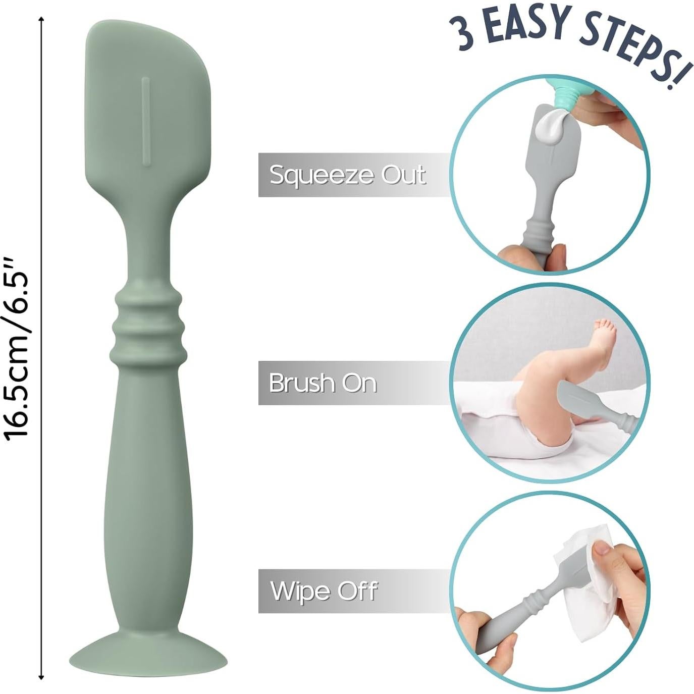 3 Paquetes de Aplicador de Crema para Pañales Nothomme