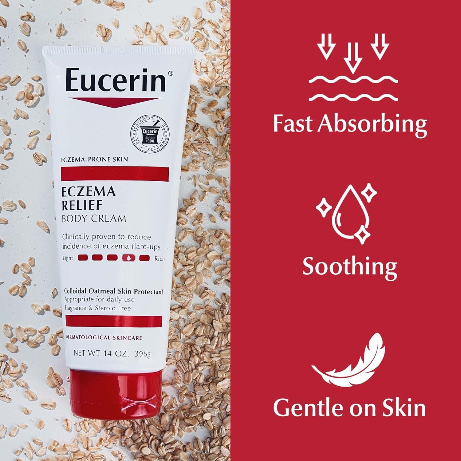 Crema Corporal Eucerin Alivio del Eczema 396.9 g con Avena