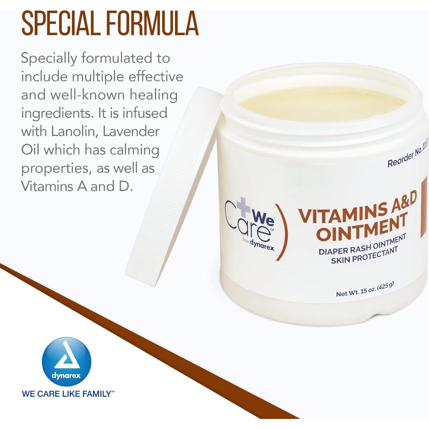 Pomada Dynarex Vitaminas A y D 425 g - Hidratante Piel Seca