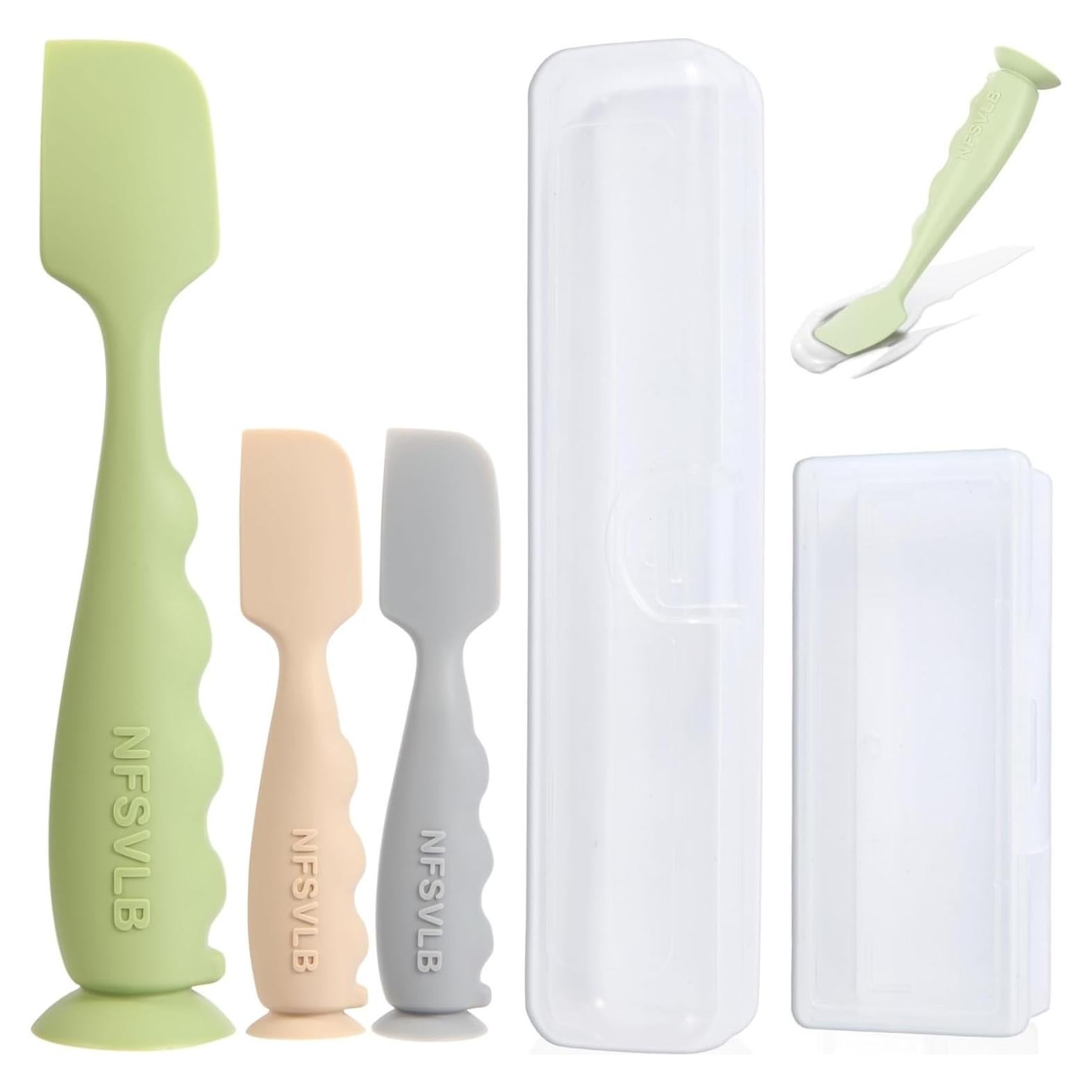 Set de 3 Espátulas para Crema de Pañal NFSVLB - Suave y Higiénica