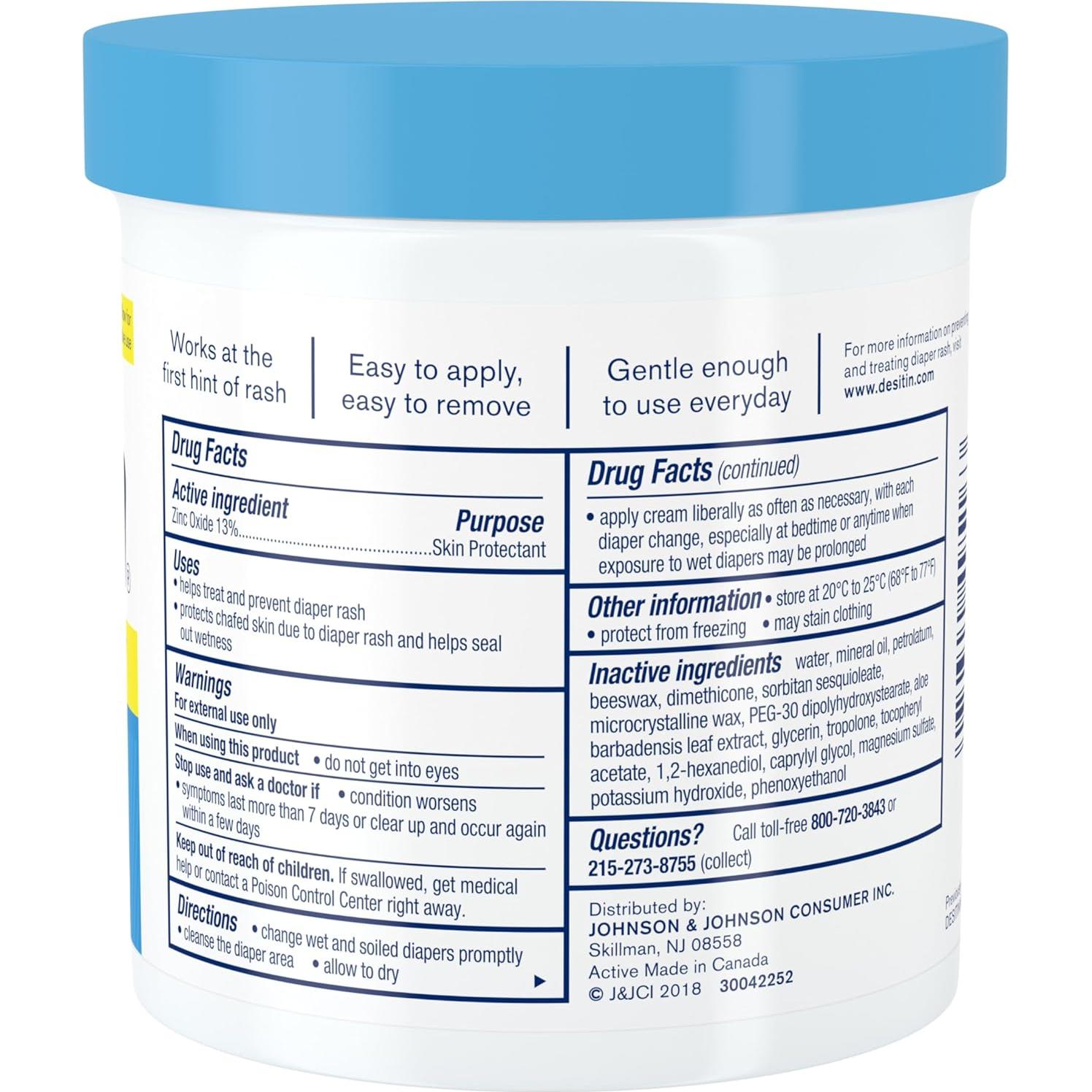 Crema para Dermatitis del Pañal Desitin Daily Defense 453 g