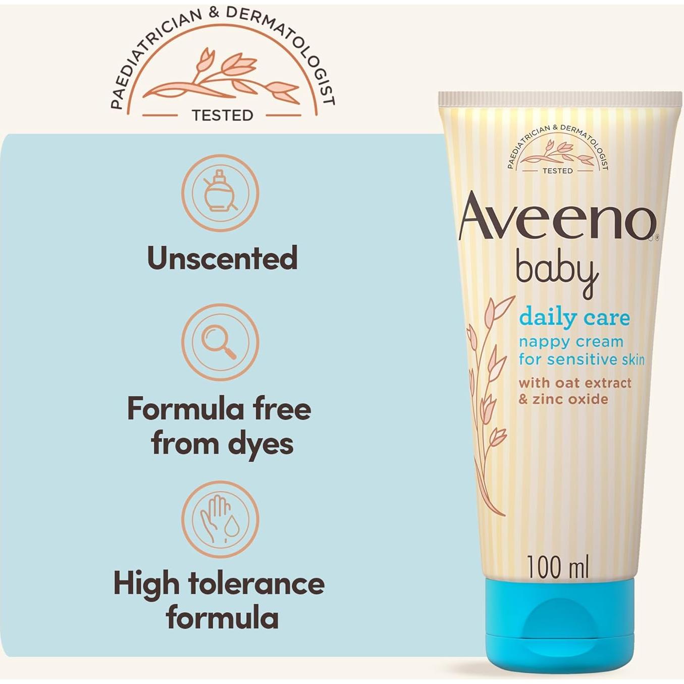 Crema Barrera Aveeno Baby 100ml - Protección Piel Bebé