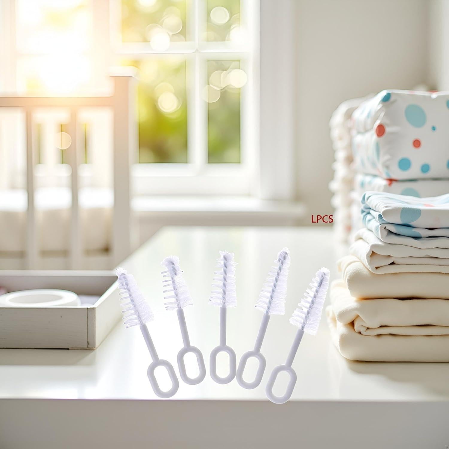 Juego de limpieza de 5 cepillos para biberones Pxiryanlow