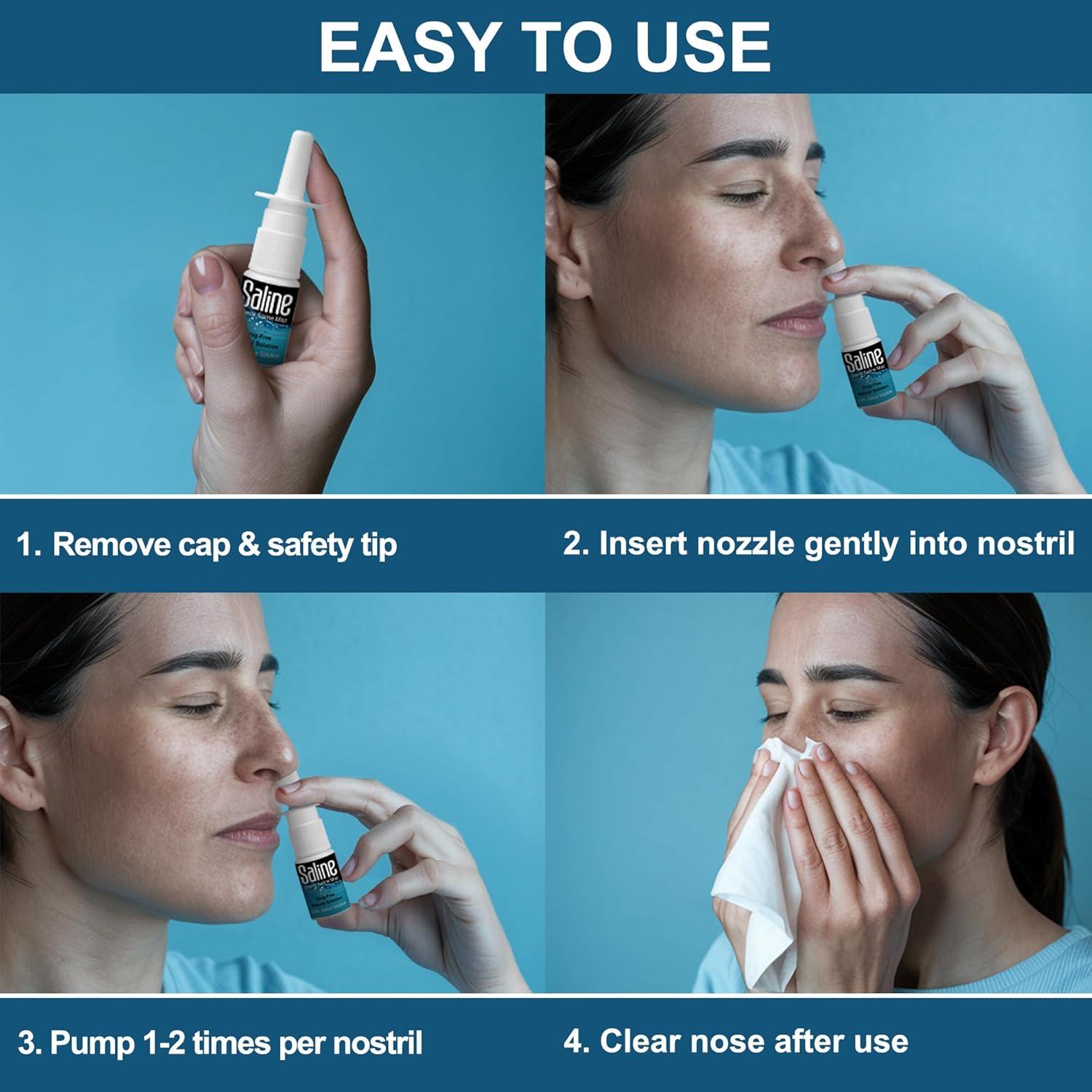 Spray Nasal Salino Shusher Care 30ml - Paquete de 3