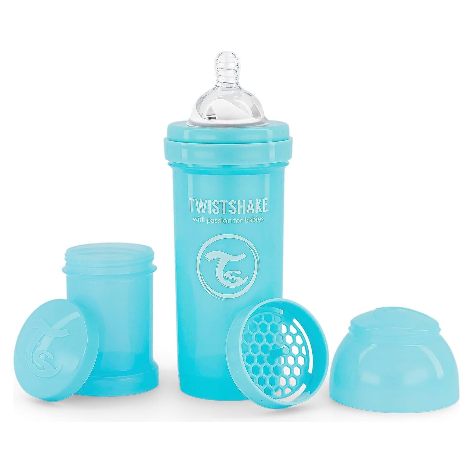 Botella Anti-Cólicos Twistshake 260ml con Contenedor y Tetina