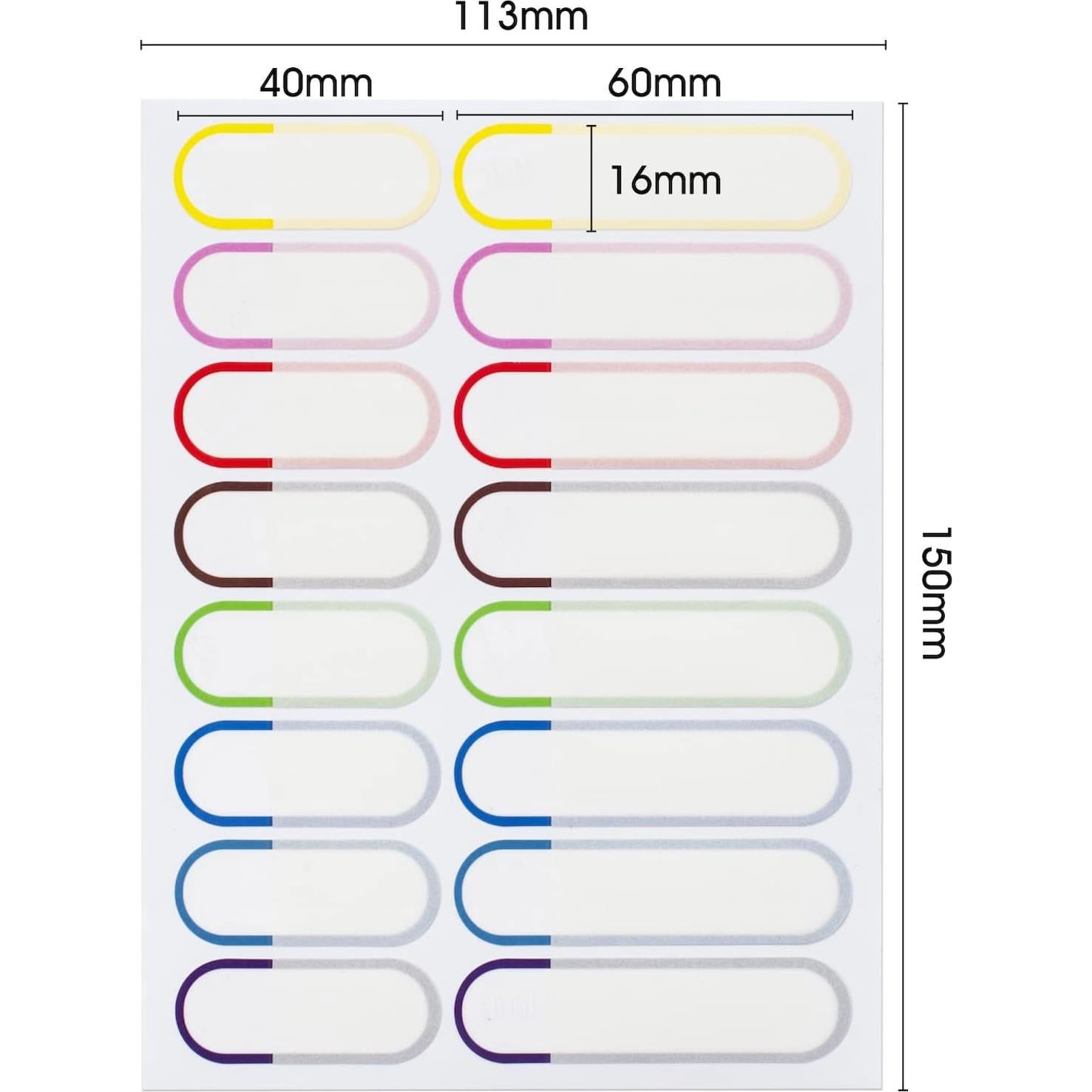 Etiquetas de Nombre Coowayze 128 PCS A Prueba de Agua
