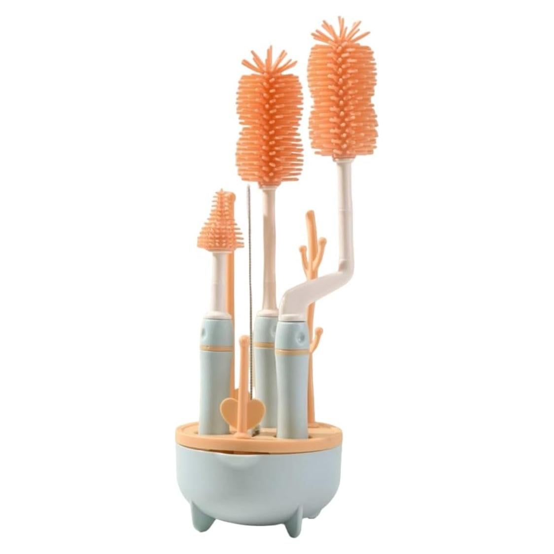 Juego de cepillos de silicona Genérico para biberones 4 piezas