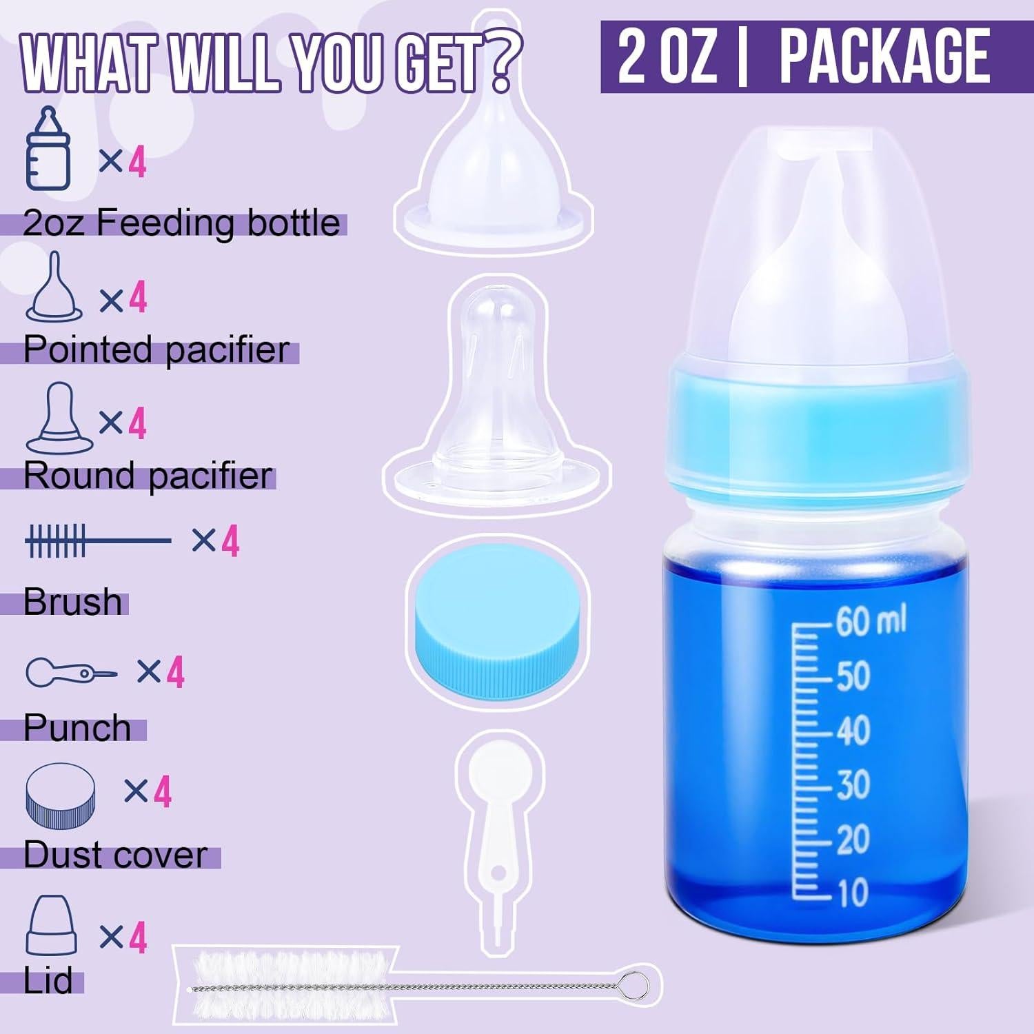 Botella de Alimentación para Cachorros y Gatitos 60ml - SSKJ