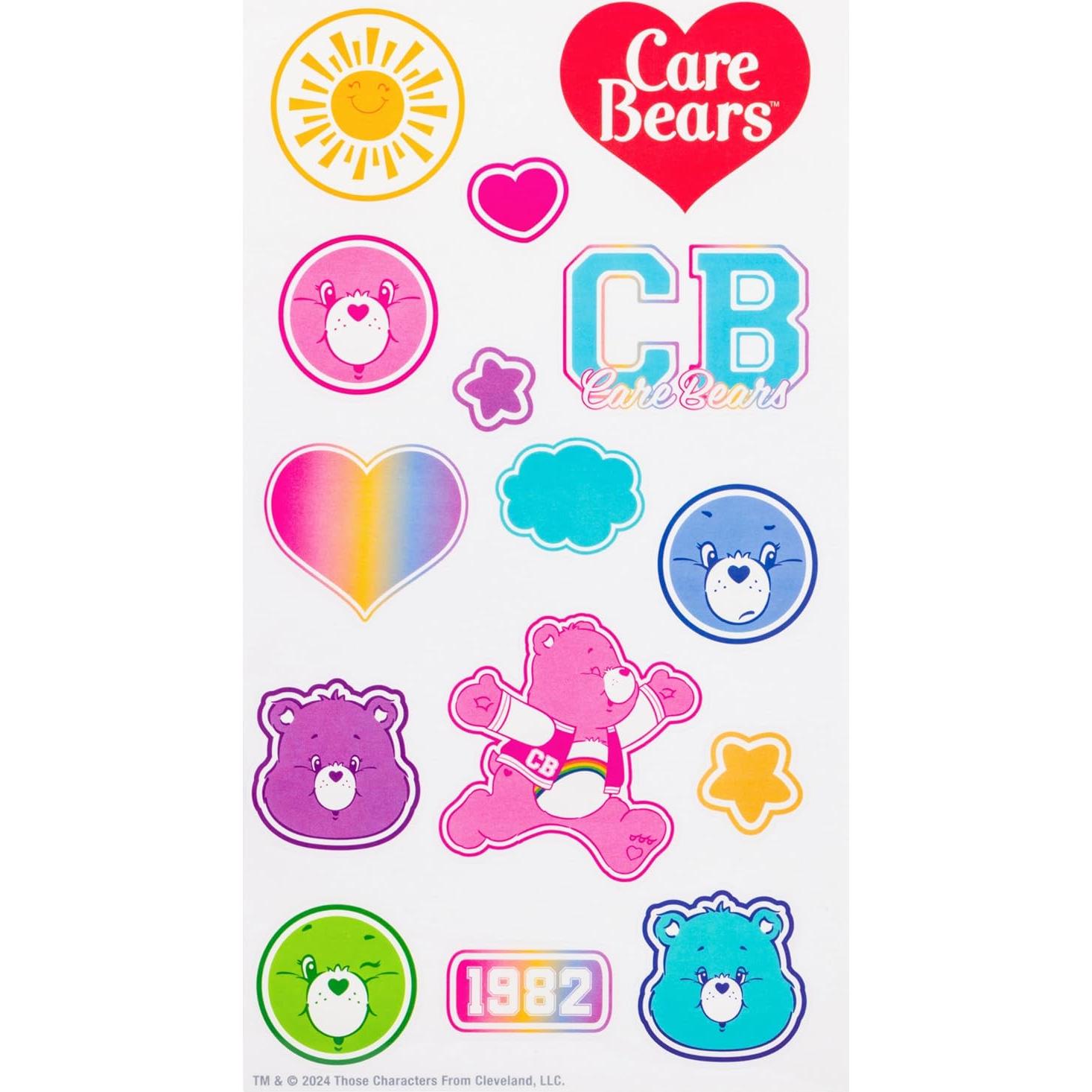 Botella de Plástico Silver Buffalo Care Bears 0.95L con Stickers
