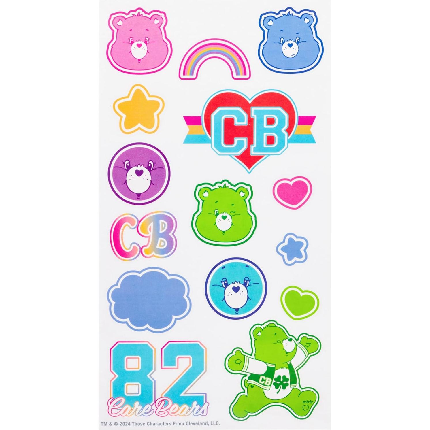 Botella de Plástico Silver Buffalo Care Bears 0.95L con Stickers