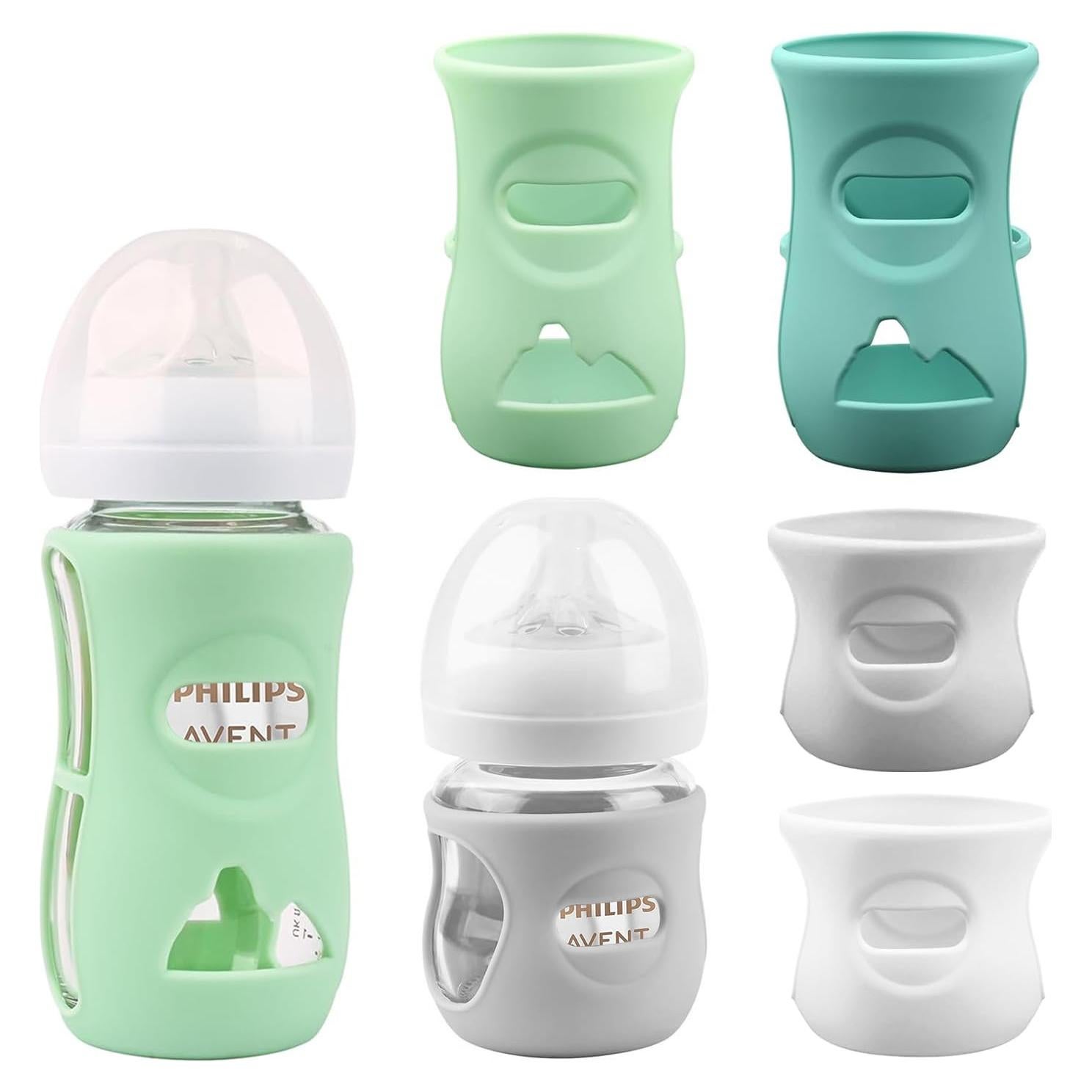 Mangas de Silicona AVENT para Botellas de Vidrio 4 y 8 oz