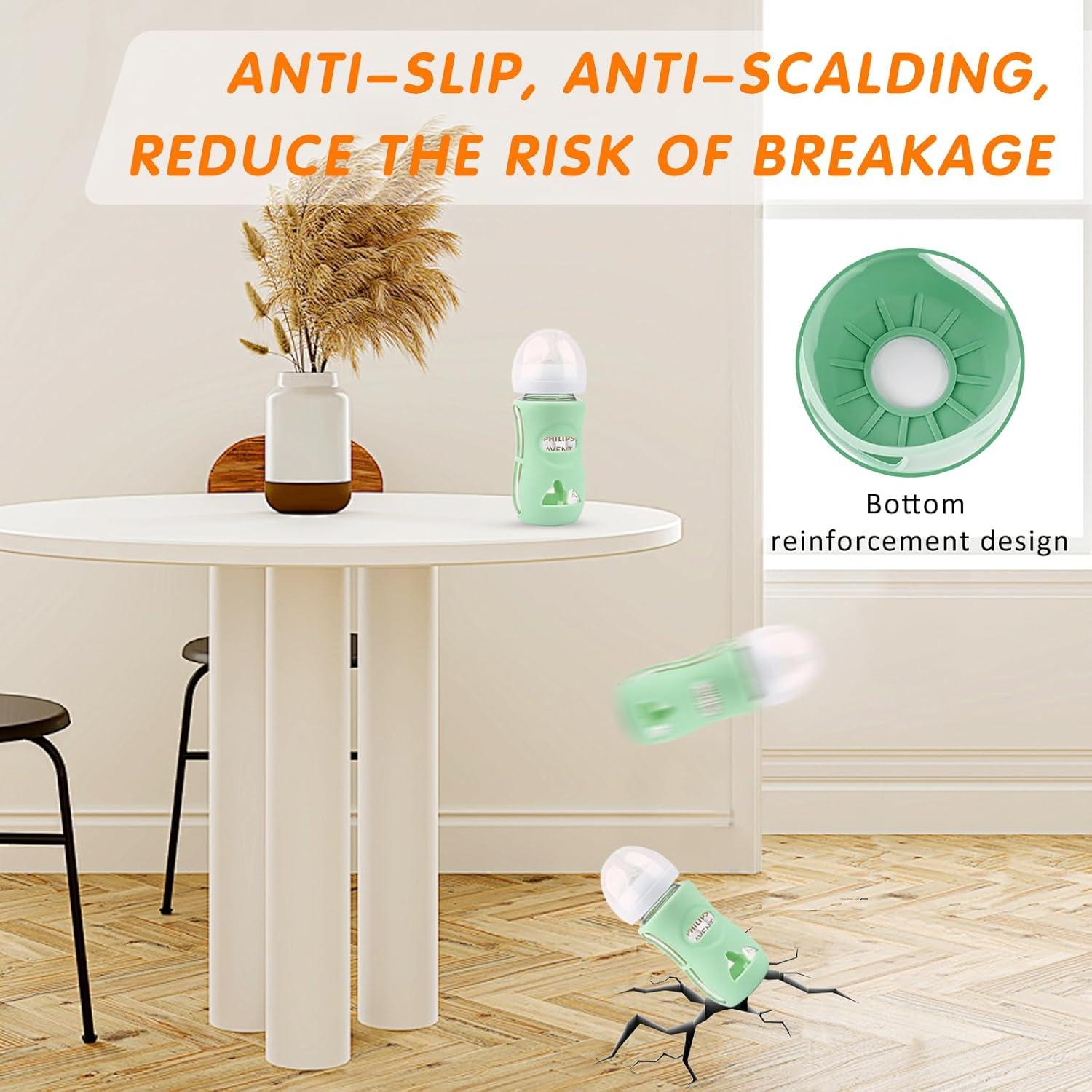 Mangas de Silicona AVENT para Botellas de Vidrio 4 y 8 oz