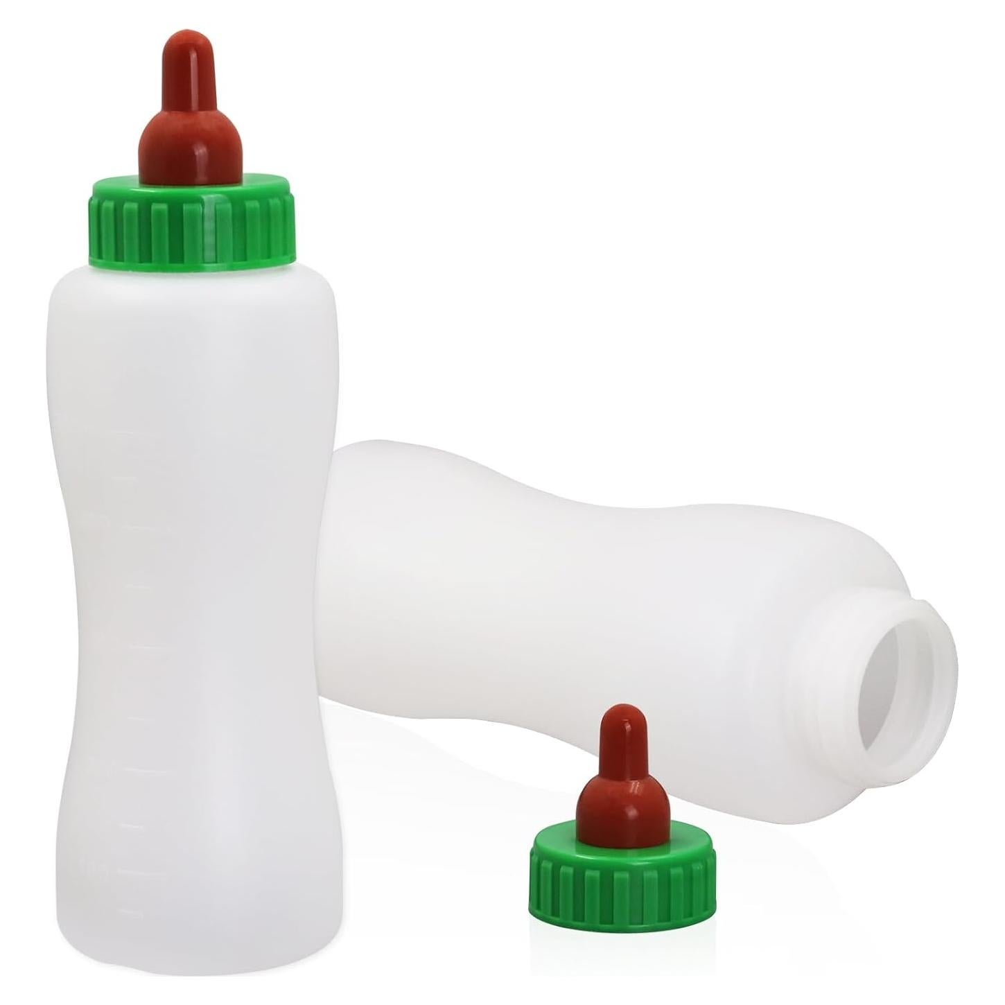 Botella de Alimentación para Corderos y Cabras 500ml - 2 Piezas Reutilizables