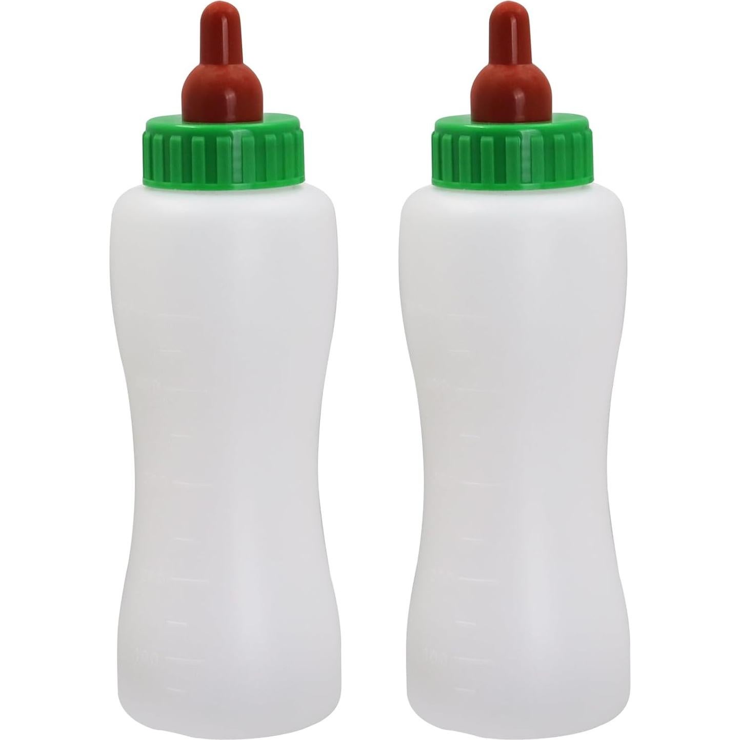 Botella de Alimentación para Corderos y Cabras 500ml - 2 Piezas Reutilizables