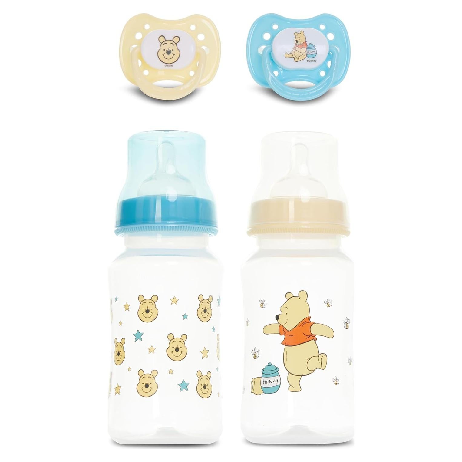 Juego de Biberones y Chupetes Disney Baby - 2 Biberones 325ml + 2 Chupetes Ortodónticos