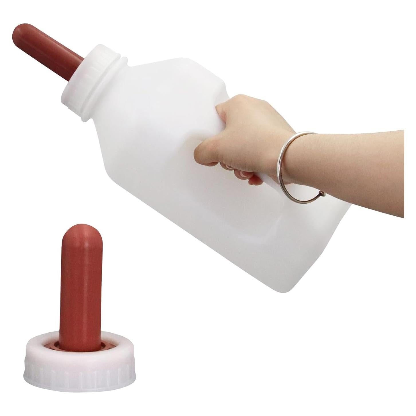 Botella de Alimentación para Terneros 1.89L con Tetina de Goma