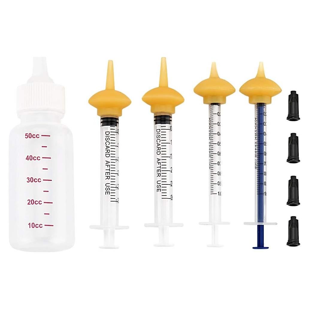 Kit de Alimentación para Mascotas Xuanda - Botella 50ml y Jeringas