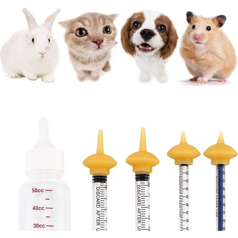 Kit de Alimentación para Mascotas Xuanda - Botella 50ml y Jeringas