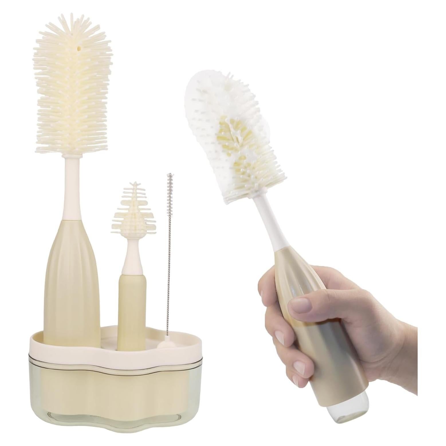 Juego de Cepillos para Biberones NiuXTool - 3 Piezas con Dispensador