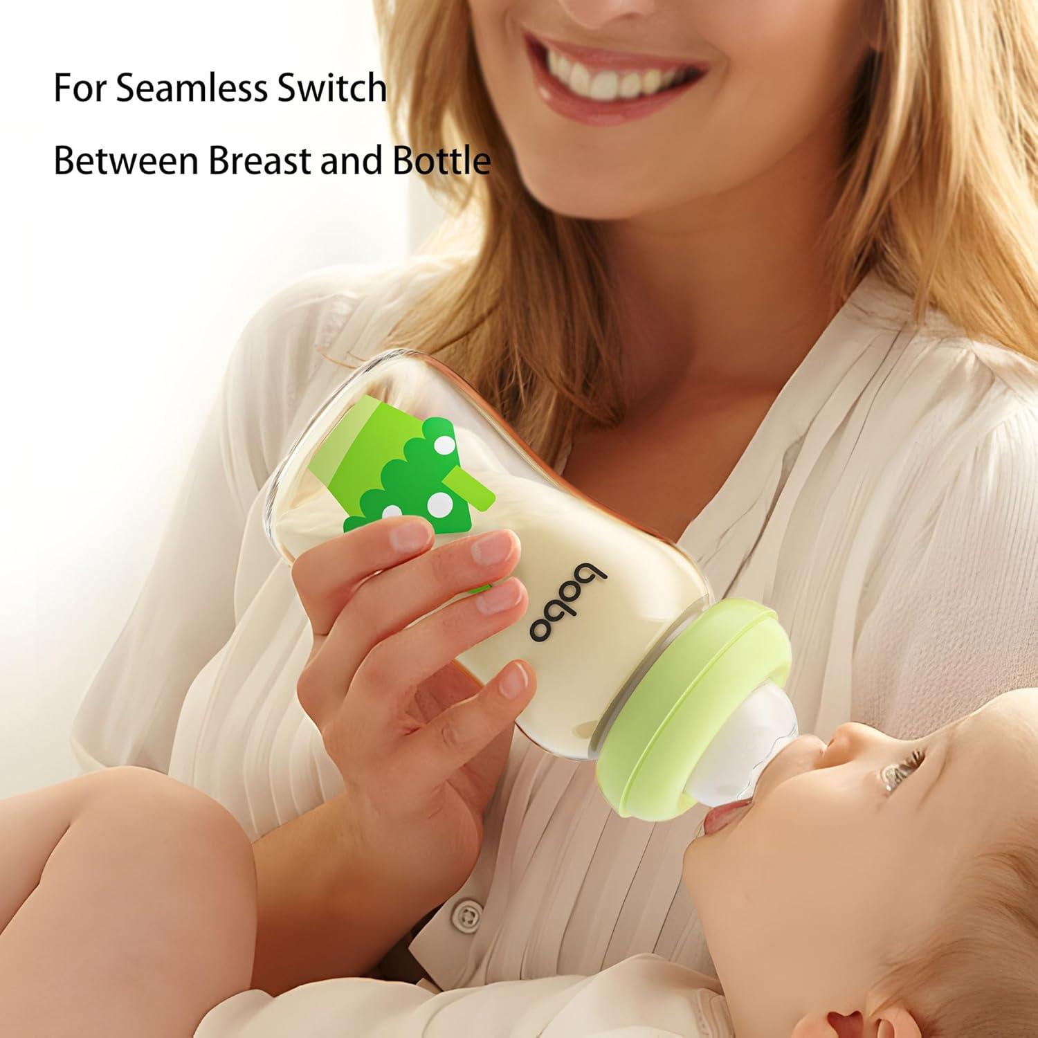 Botella Anticólica YOHKOH PPSU 260ml Verde - Paquete de 4