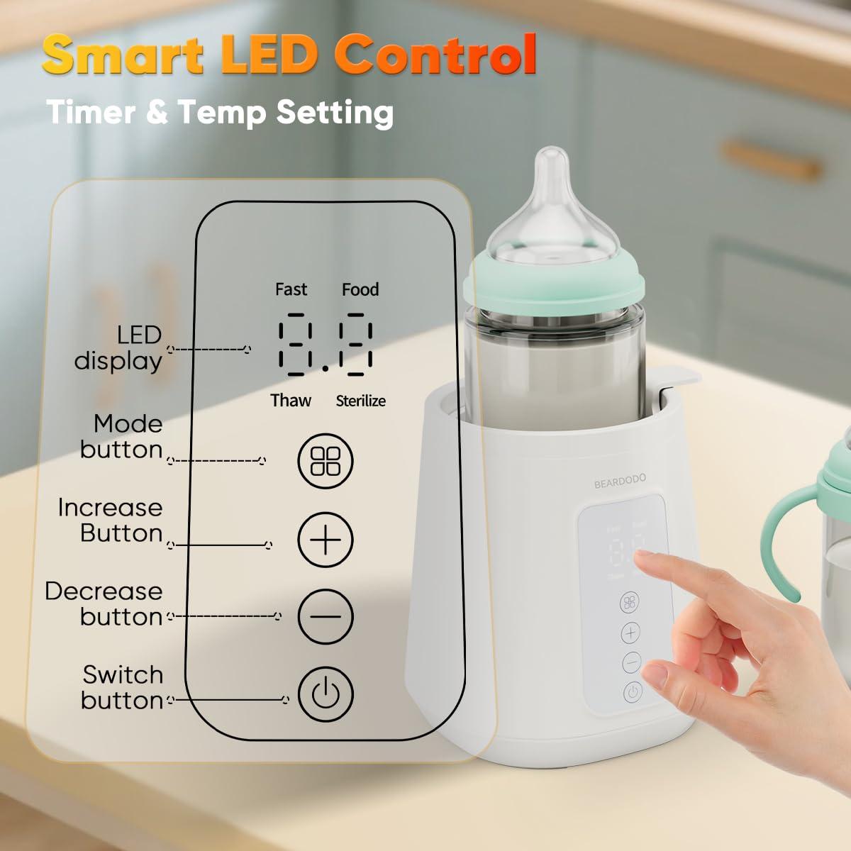 Calentador de Biberones 5 en 1 Digital para Bebés - Rápido y Multifuncional