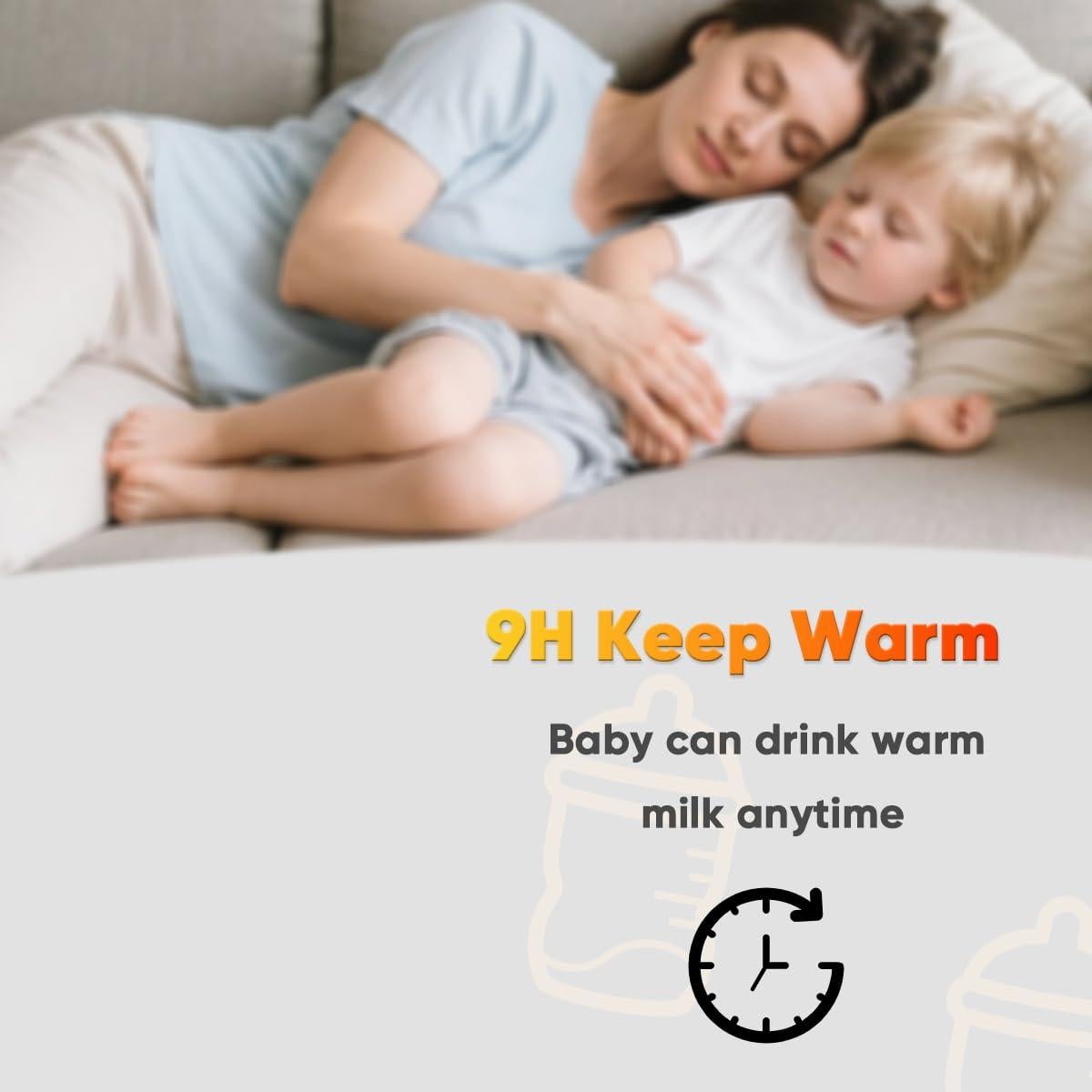 Calentador de Biberones 5 en 1 Digital para Bebés - Rápido y Multifuncional