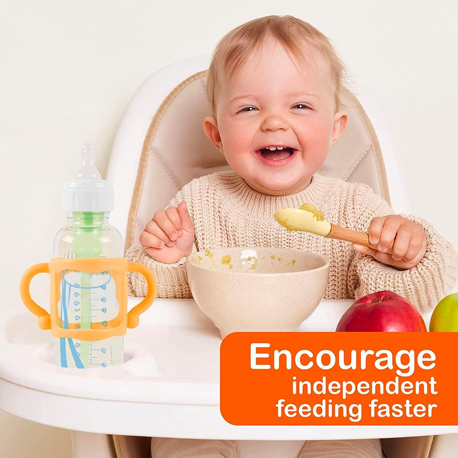 Paquete de 3 Mangos de Silicona para Botellas Dr Brown - Ergonomía