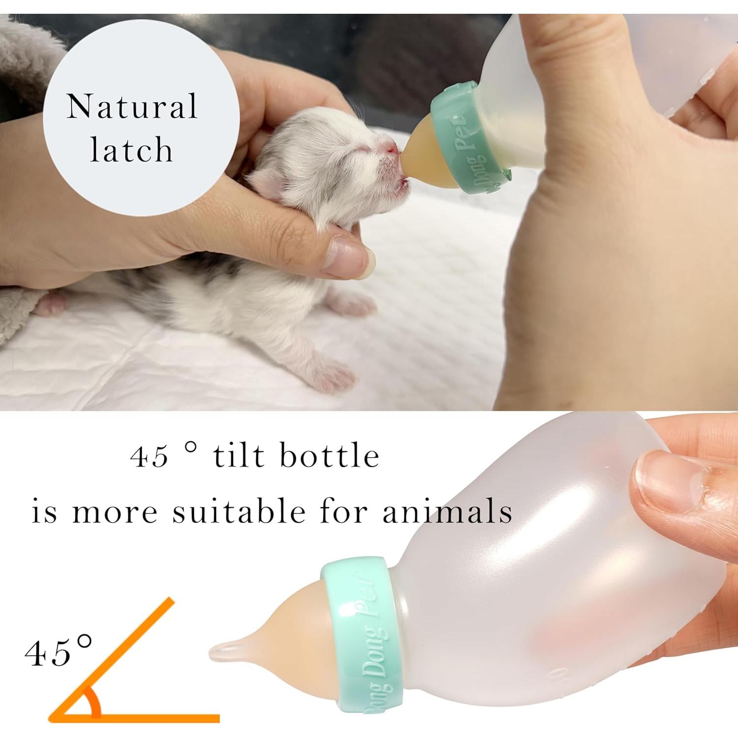 Botella de Alimentación 60ml para Gatitos Dongdong Pet