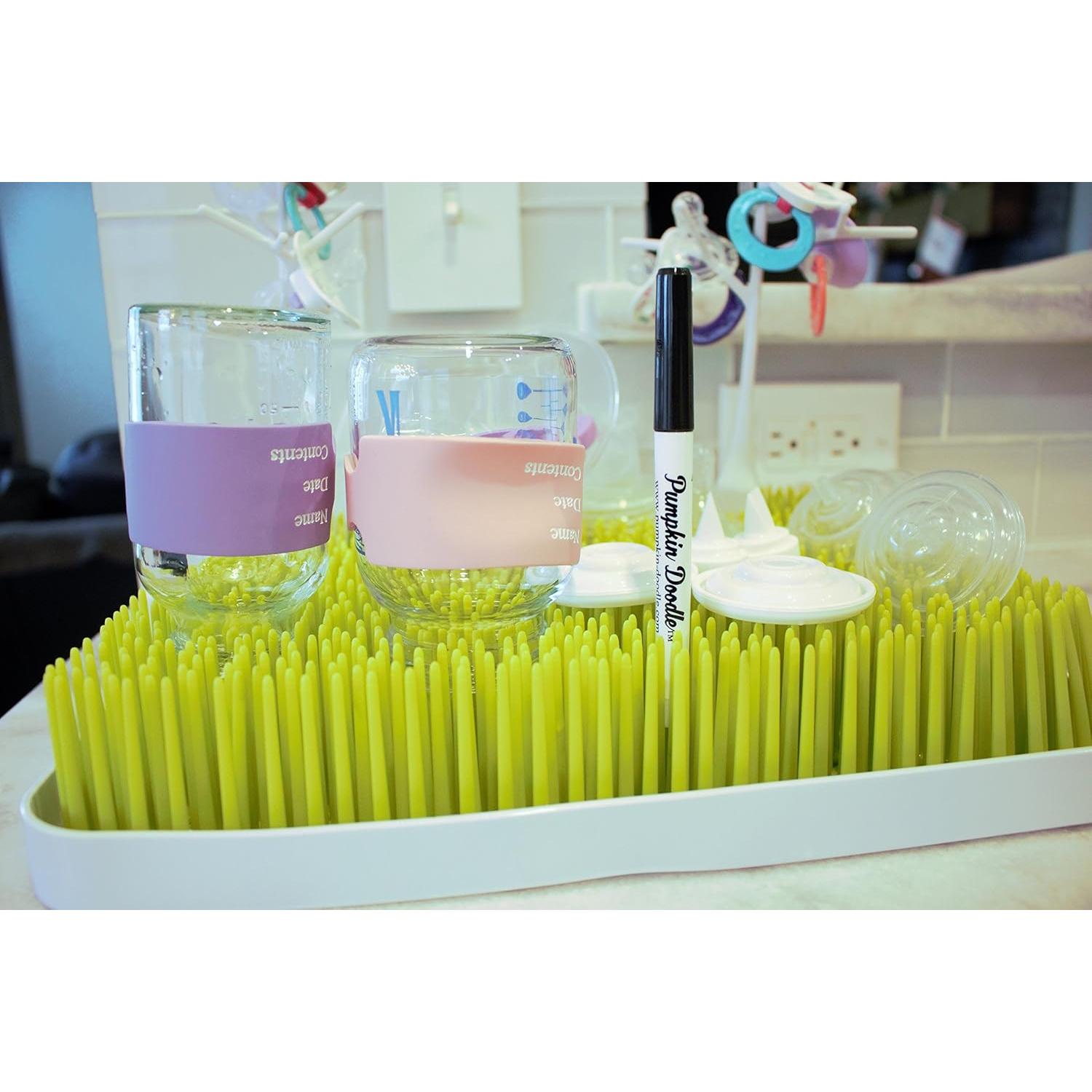 Etiquetas para Biberones Pumpkin Doodle Multicolor Reutilizables