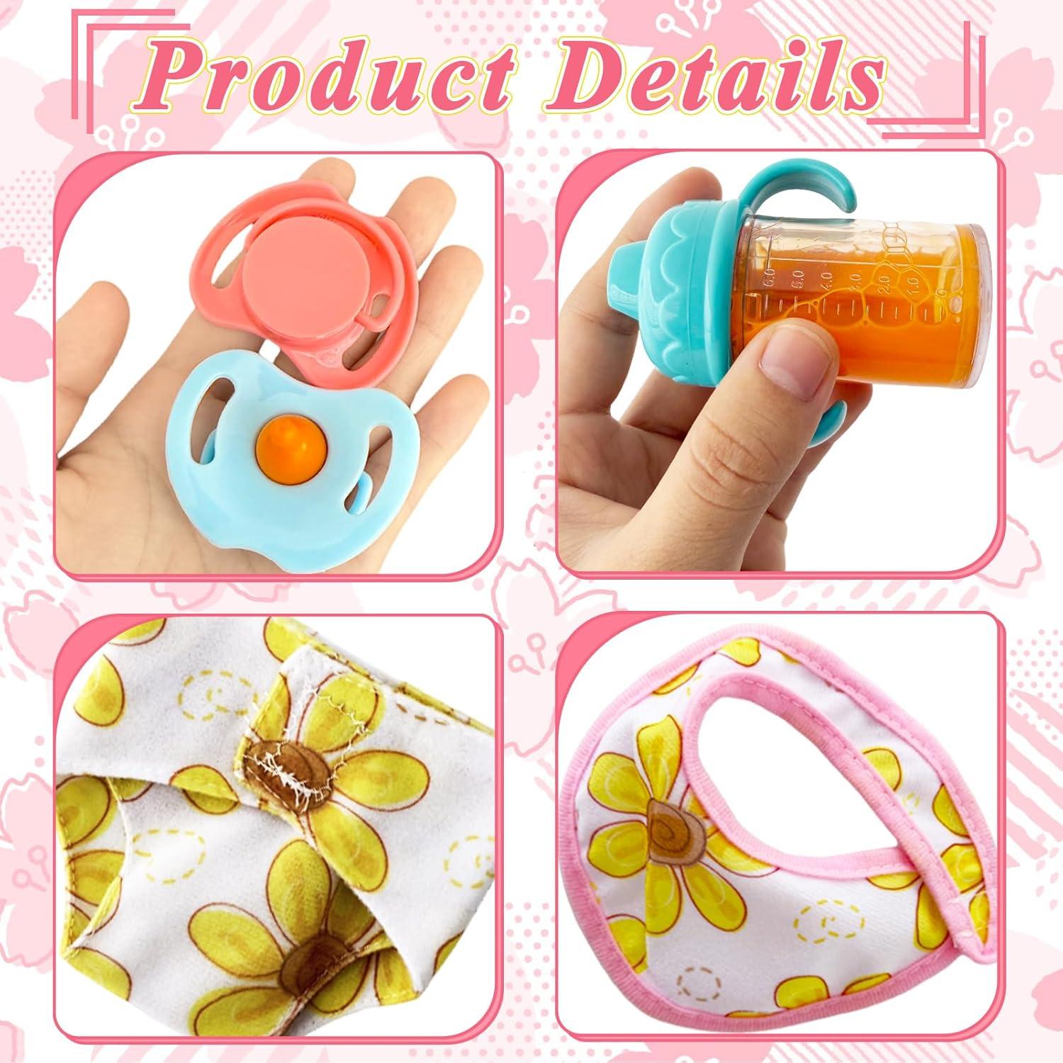 Juego de 15 Accesorios para Muñecas Bebé Niurewan