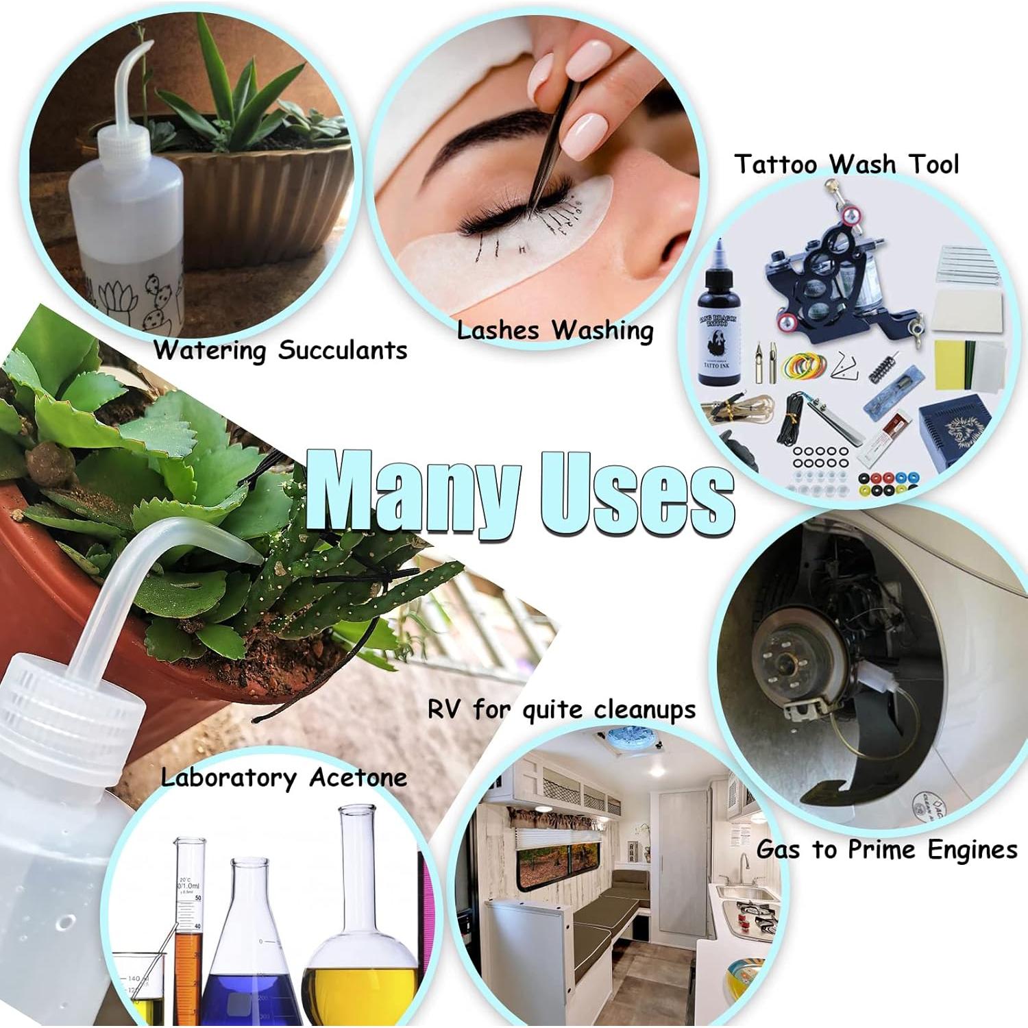 Botella de Lavado Valchoose 250ml a Prueba de Fugas Blanca