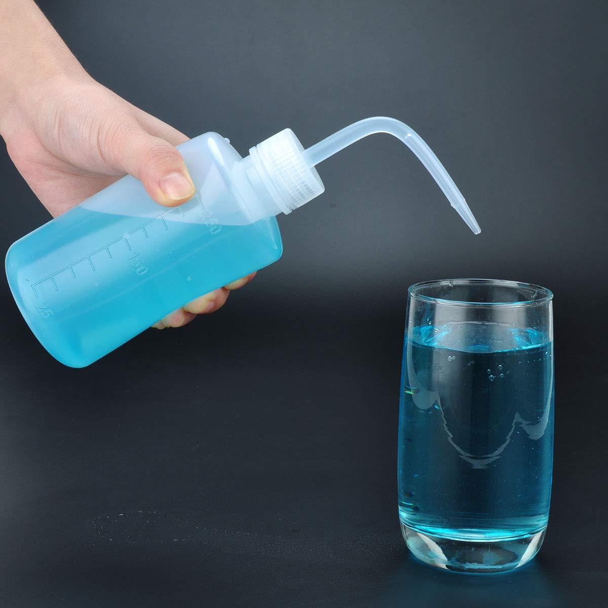 Botella de Lavado Valchoose 250ml a Prueba de Fugas Blanca