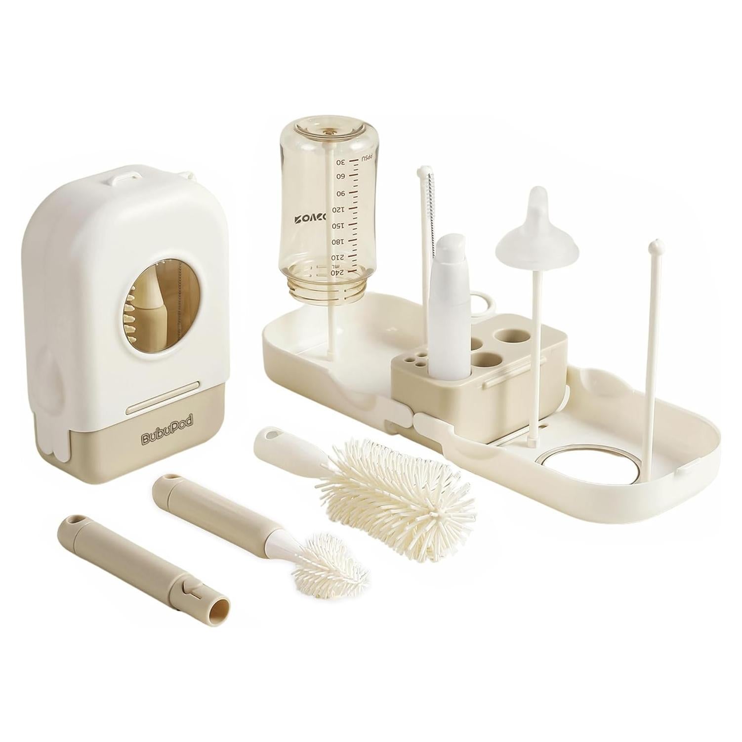 Set de Cuidado de Botellas de Viaje Bubupod 9 en 1 - BPA Free