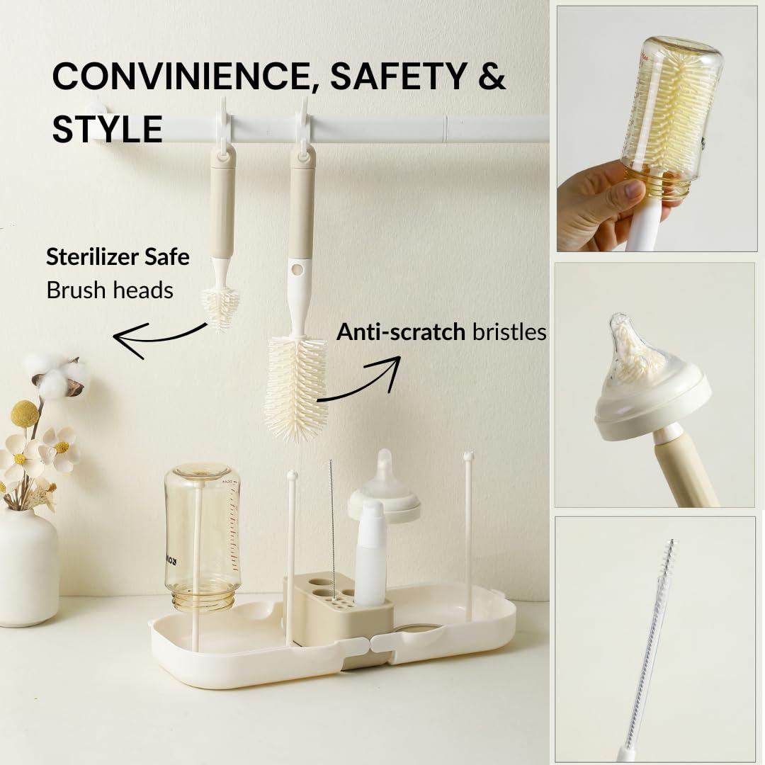 Set de Cuidado de Botellas de Viaje Bubupod 9 en 1 - BPA Free