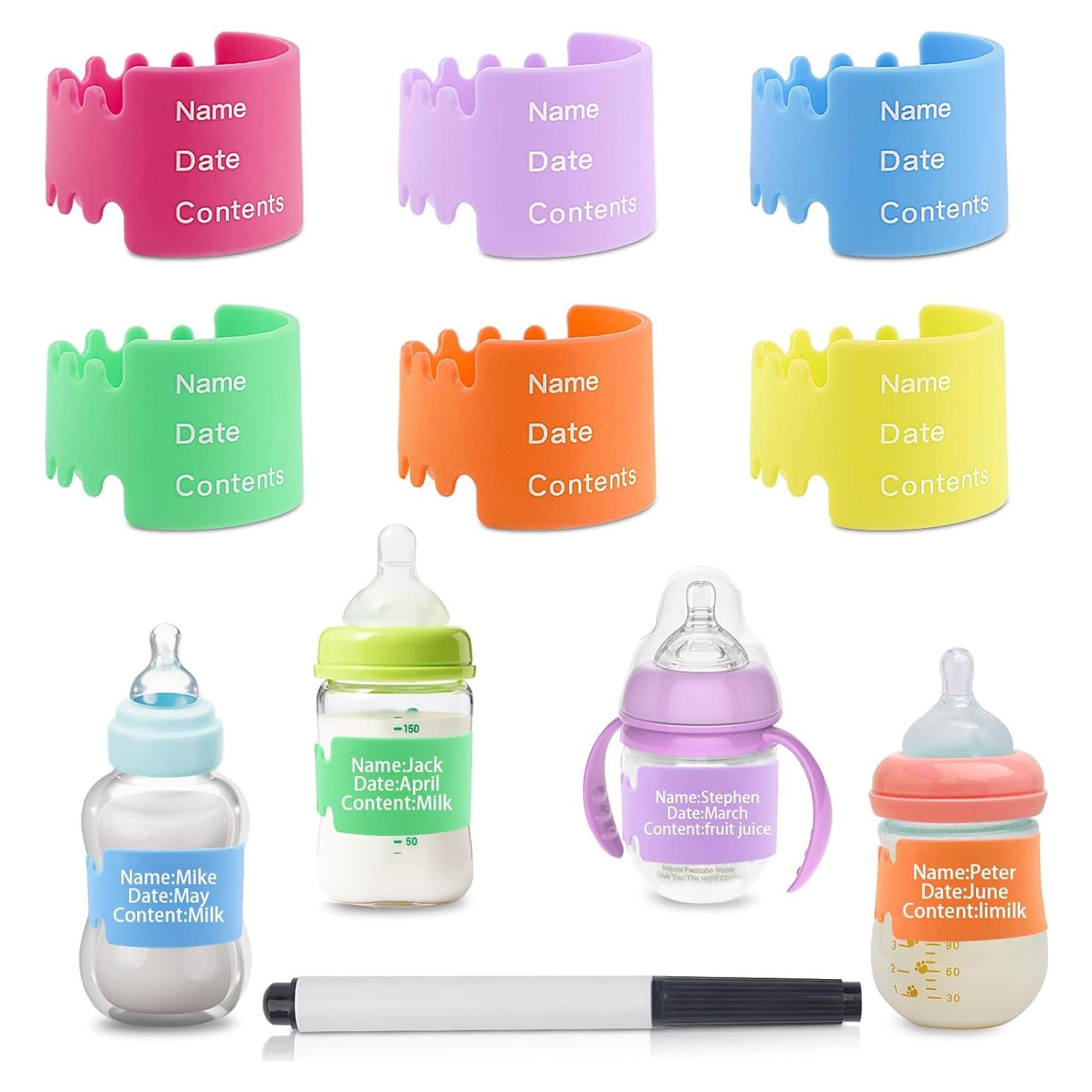 Kit de Etiquetas Reutilizables de Silicona 6 PCS + Marcador