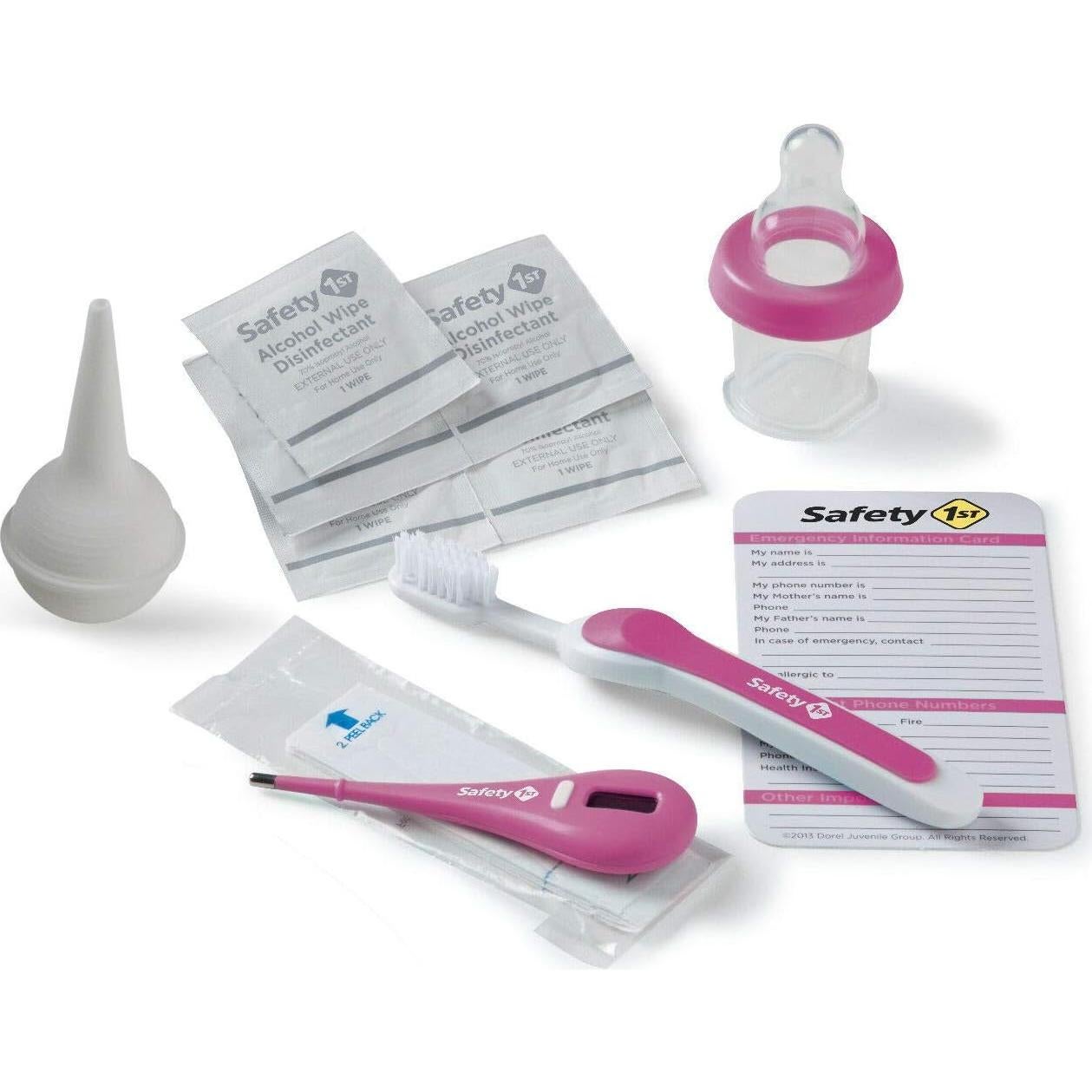 Kit de Cuidado para Bebés SafetyFirst: Termómetro, Aspirador Nasal, Cortauñas y Más