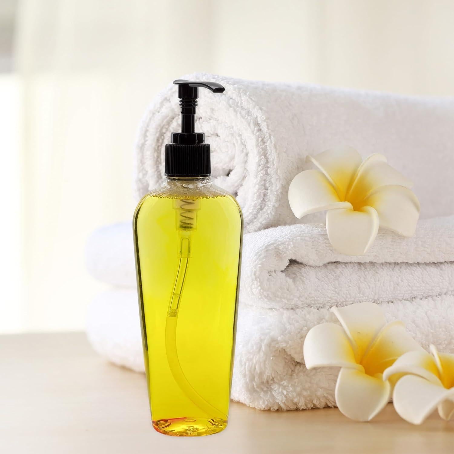 Botellas de Plástico Ovaladas 8 oz Cornucopia - Paquete de 8