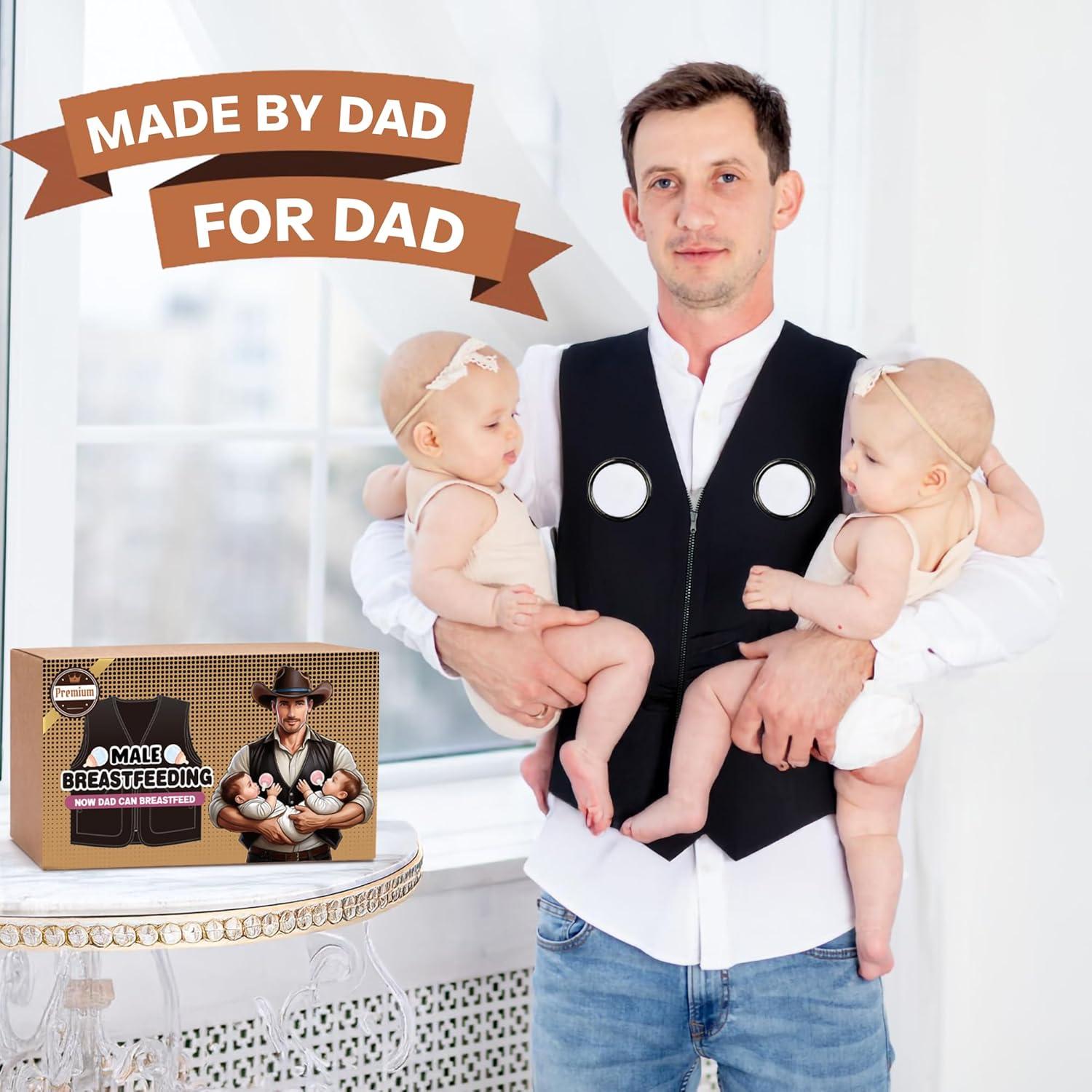 Camisa de Mezclilla Milker Masculina para Papás - Regalo Divertido