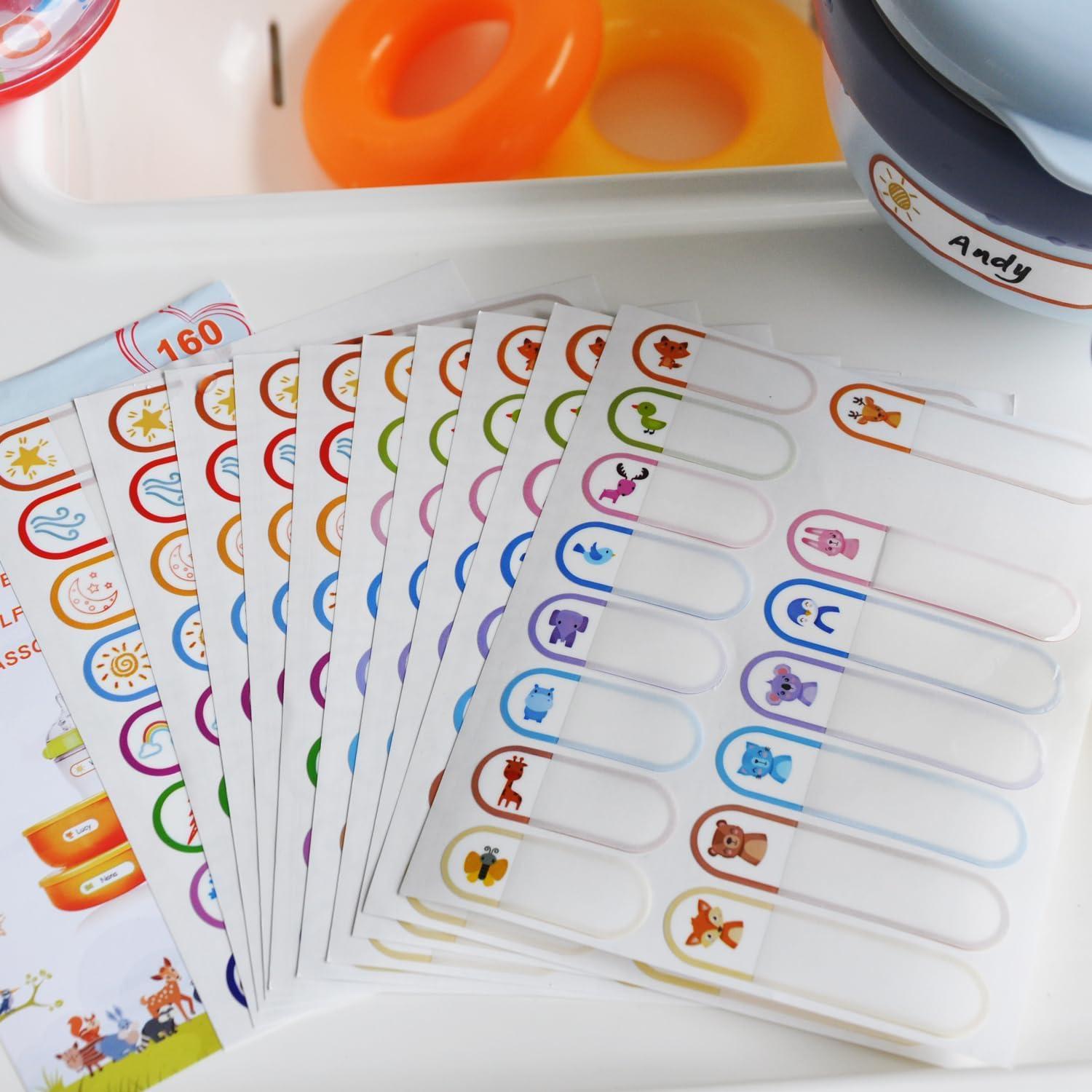 160 Etiquetas Autoadhesivas Impermeables GOYOMI para Botellas