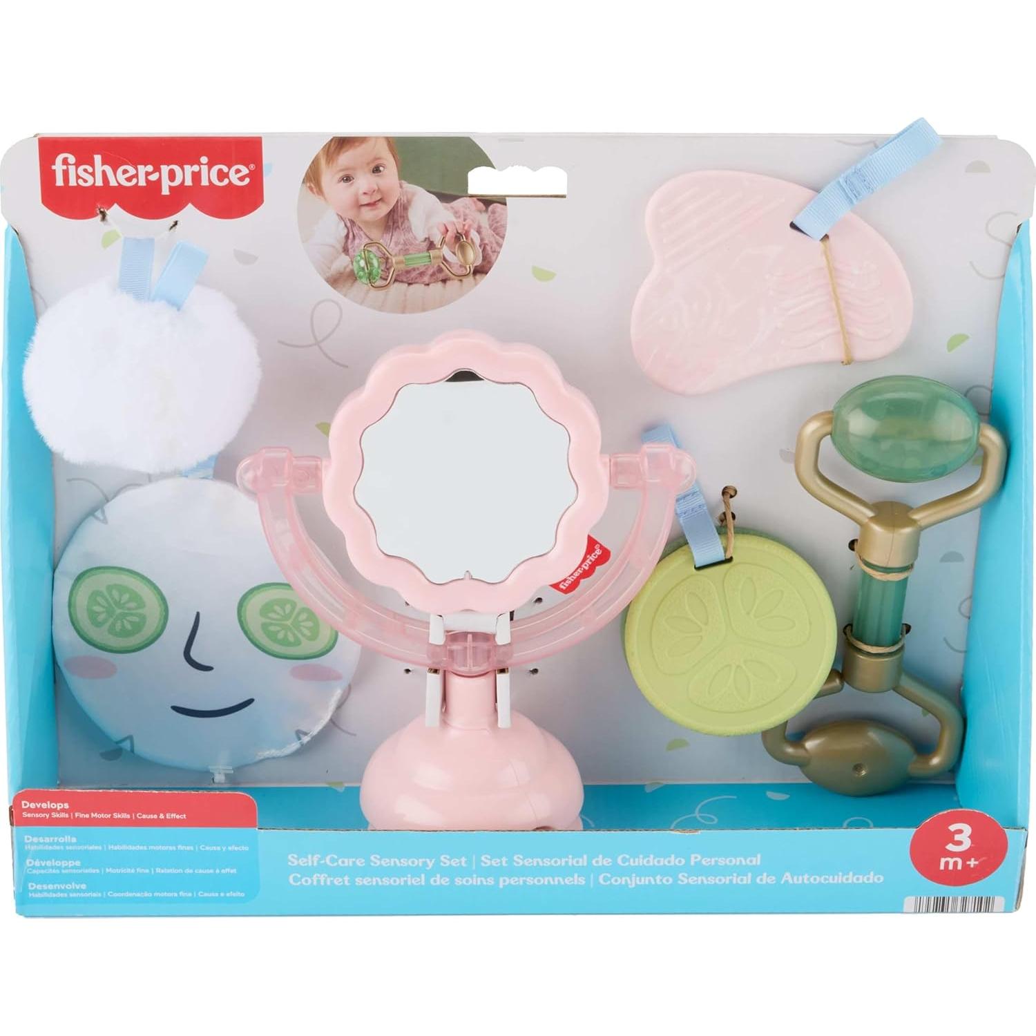 Set Sensorial de Cuidado Personal Fisher-Price 6 Piezas 3+ Meses
