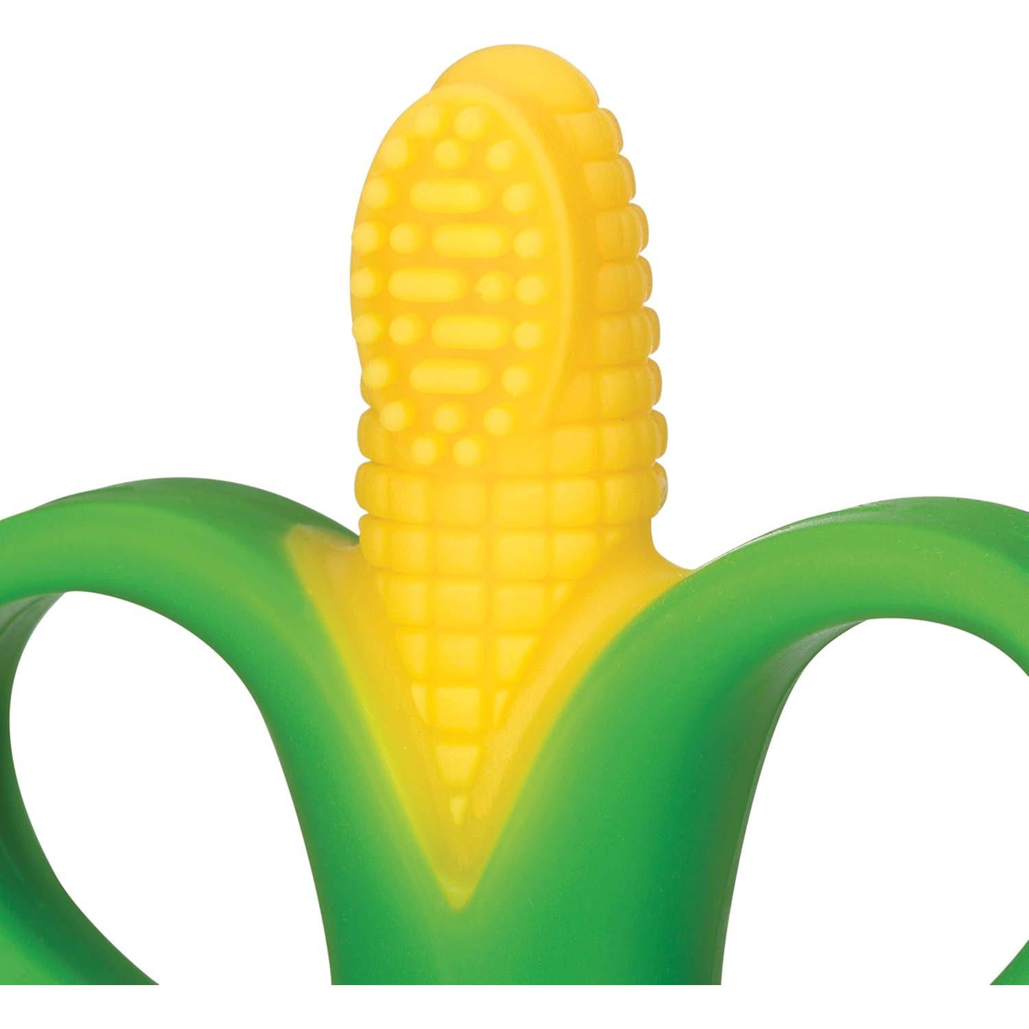 Mordedor de Maíz Nuby de Silicona Suave Verde 7.6x10.2cm