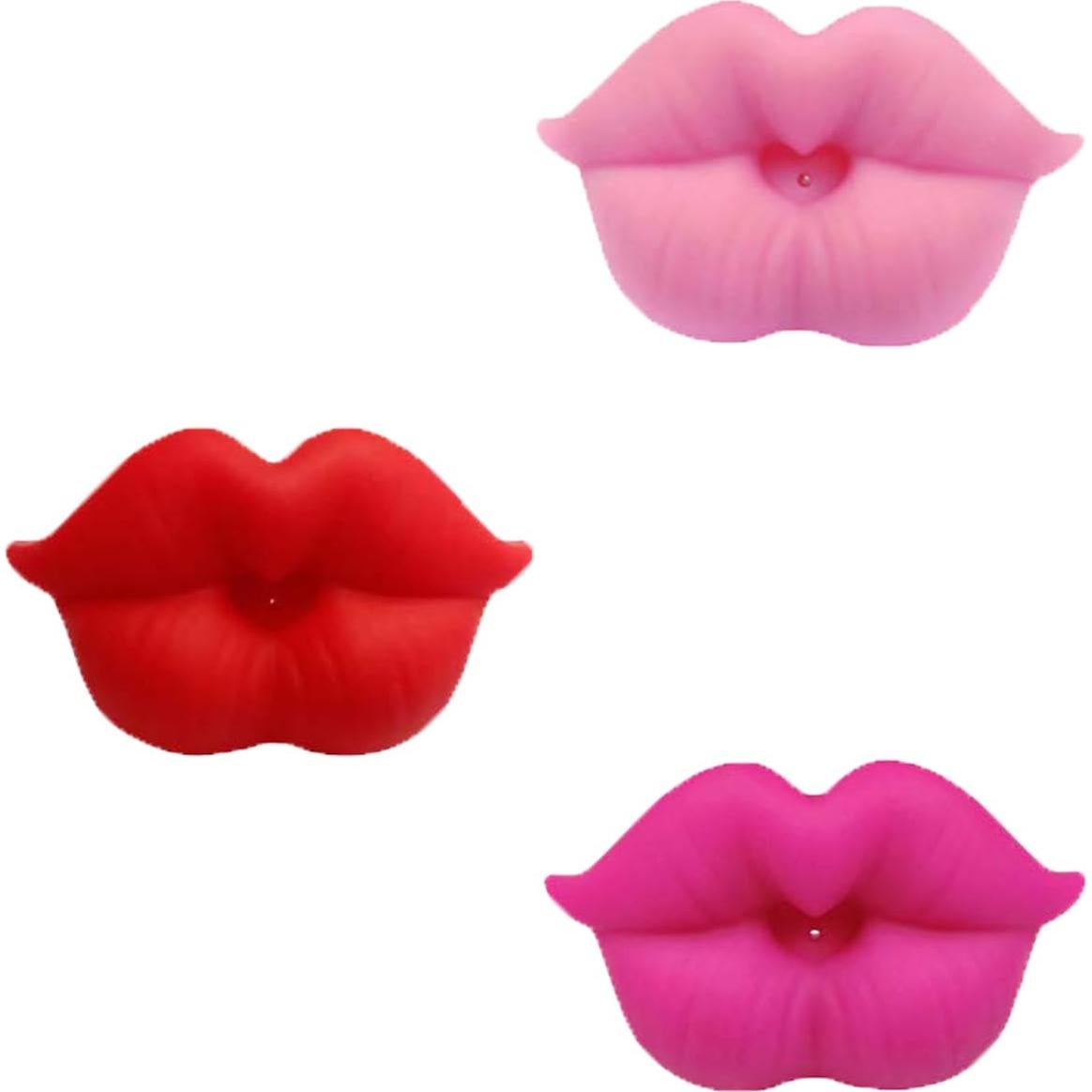 Chupetes Divertidos para Bebés Labios 0-18 Meses BPA Free - 3 Pzs