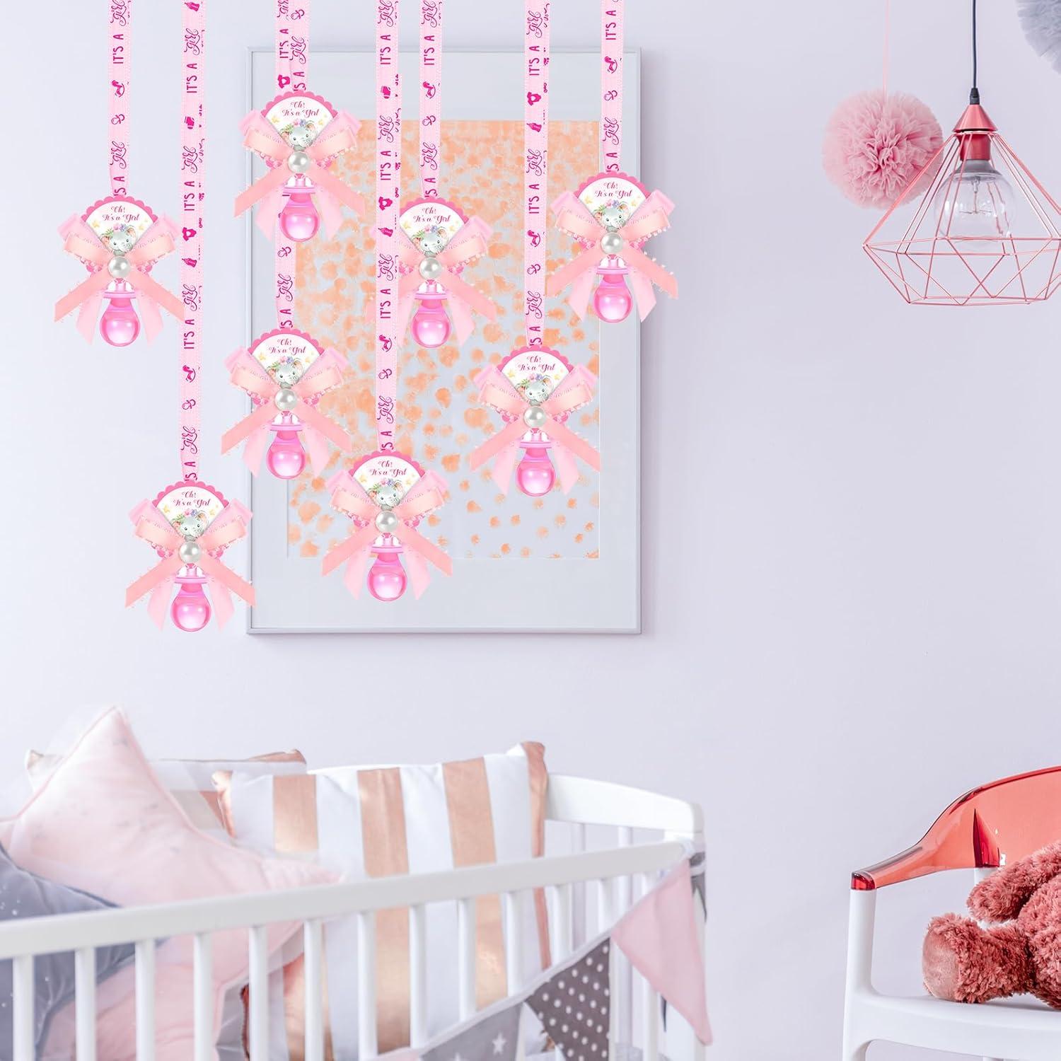 Collares de Chupete Elefante Remuuly 60 Pcs Rosa Baby Shower