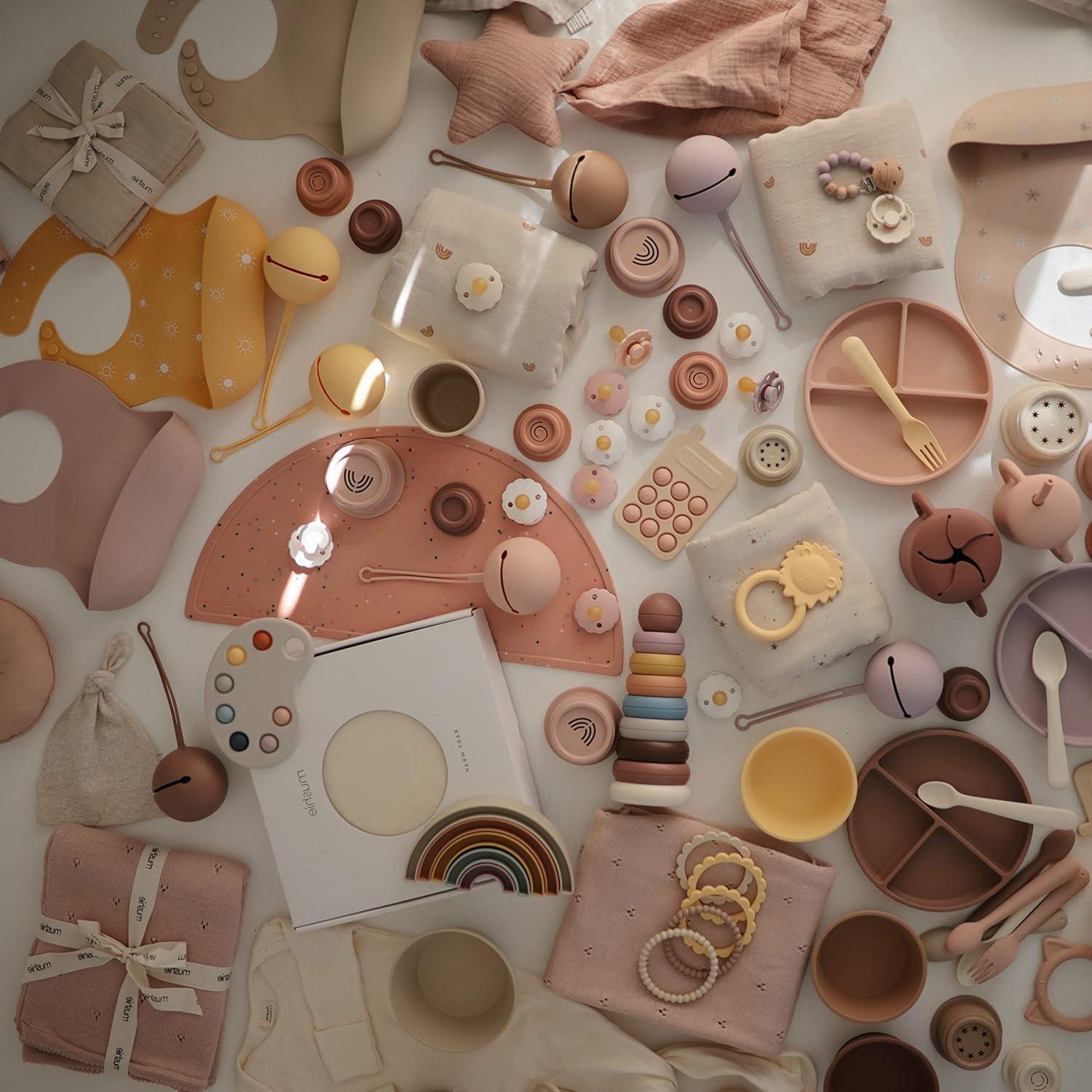 Funda para Chupete de Silicona Mushie Malva Nublada